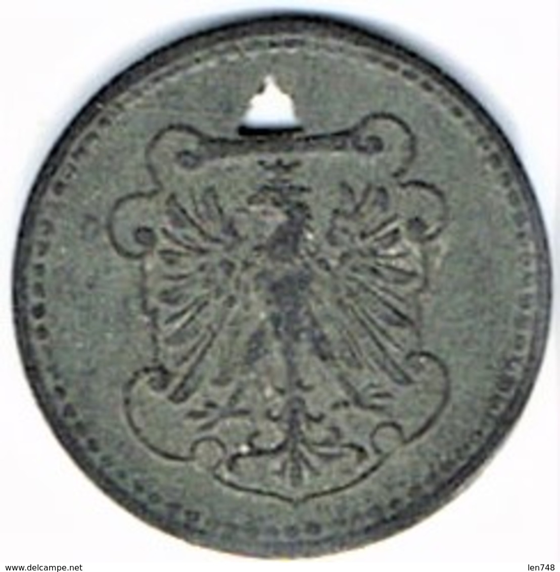 Allemagne - Nécessité - FRANKFURT - 10 Pfennig 1917 (zinc) - Noodgeld
