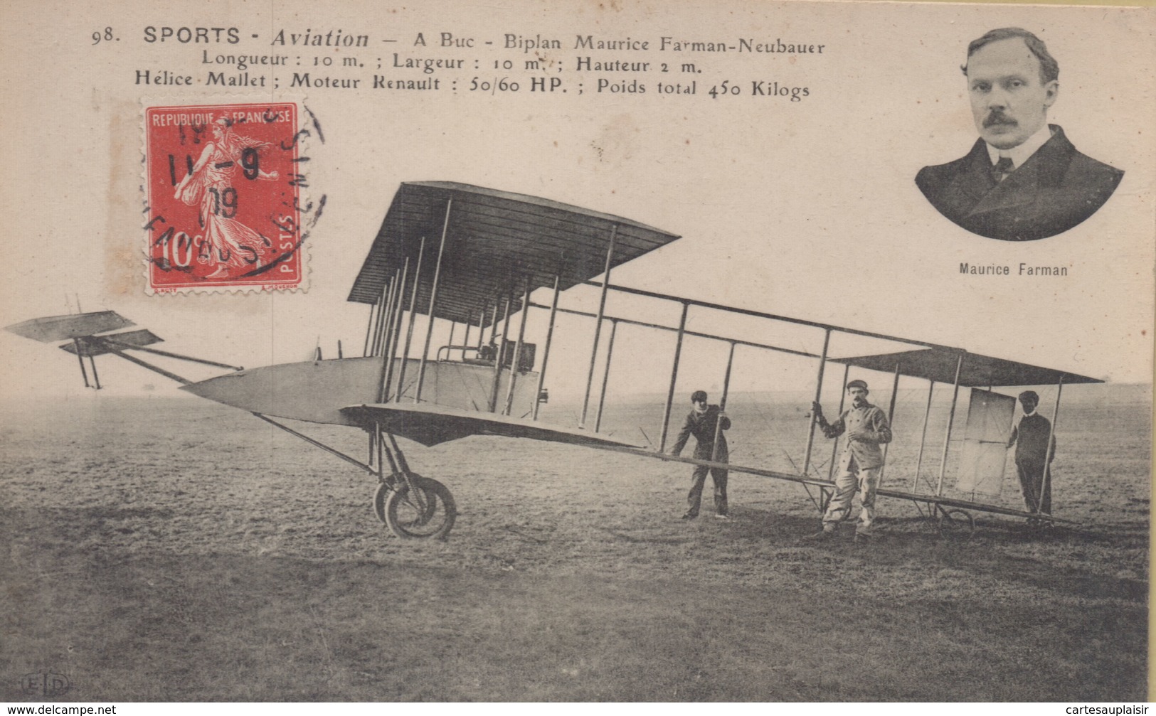 Buc : Sports - Aviation - A Buc - Biplan Maurice Farman-Neubauer - Buc