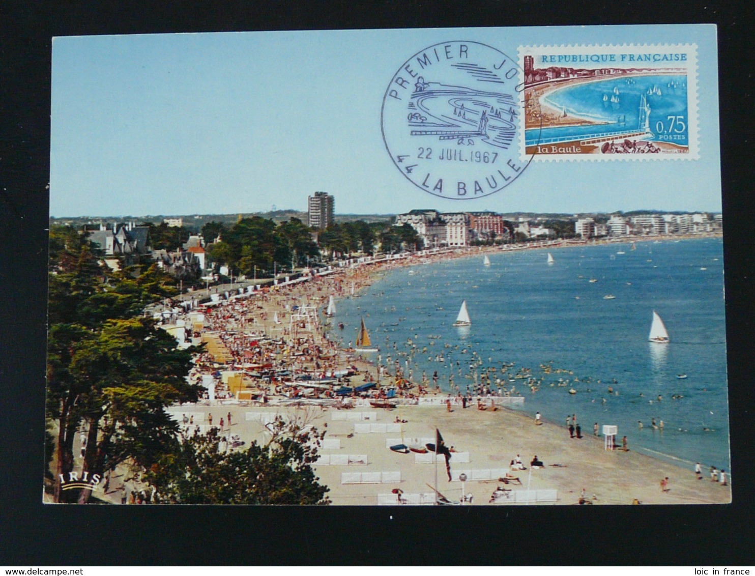 Carte Maximum Card Plage De La Baule 44 Loire Atlantique 1967 - 1960-1969