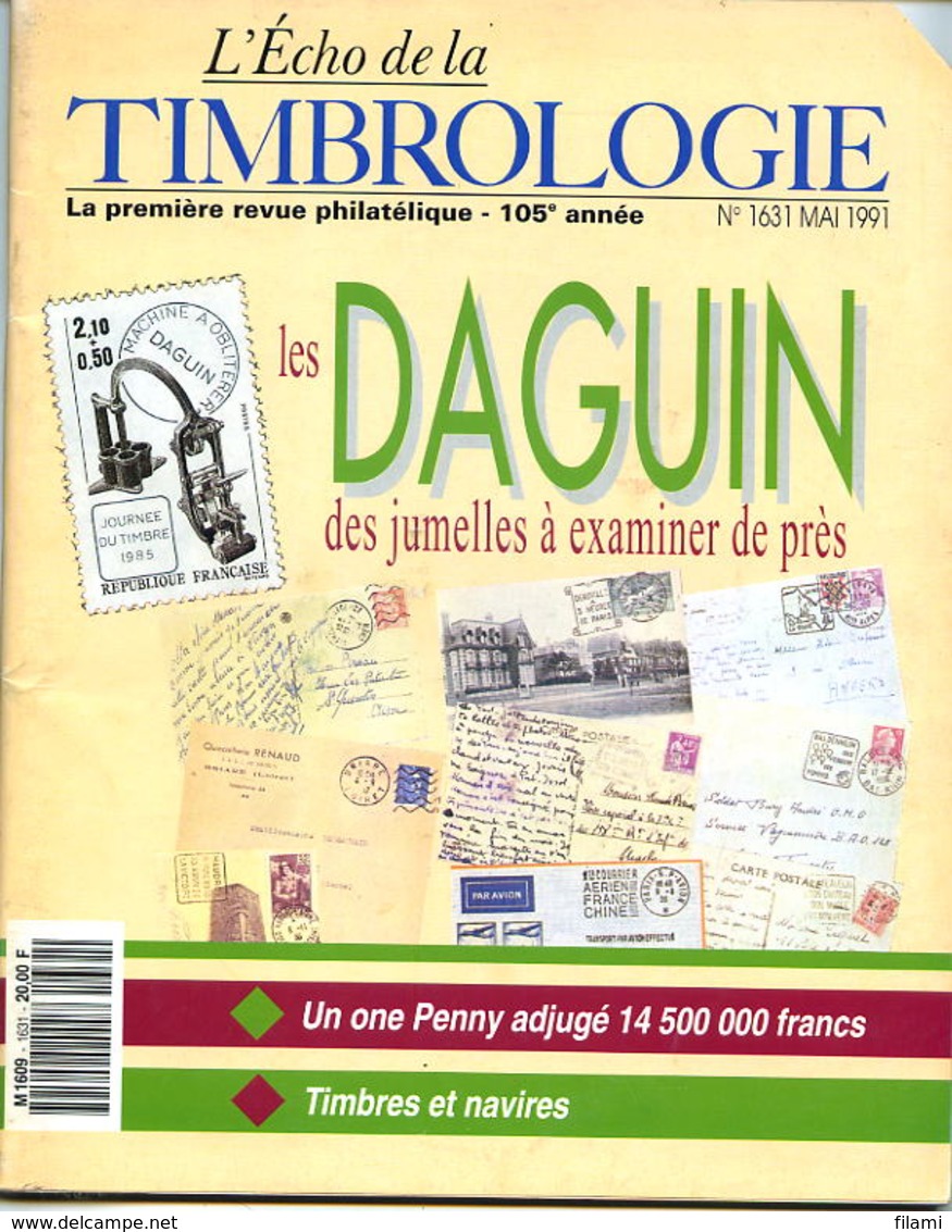 L'echo De La Timbrologie N.1631,Daugin,1840 Penny Black,timbres De Secours Naufrage Danmark - Français (àpd. 1941)