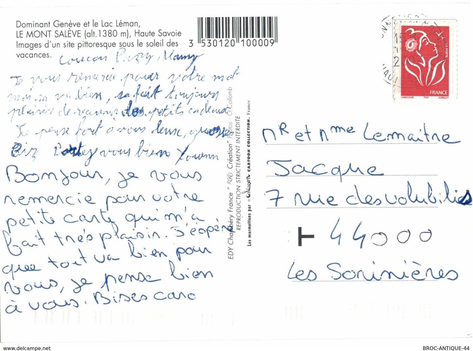 CPM* N°562 - LOT DE 5 CARTES DE MONNETIER ET LE MONT SALEVE