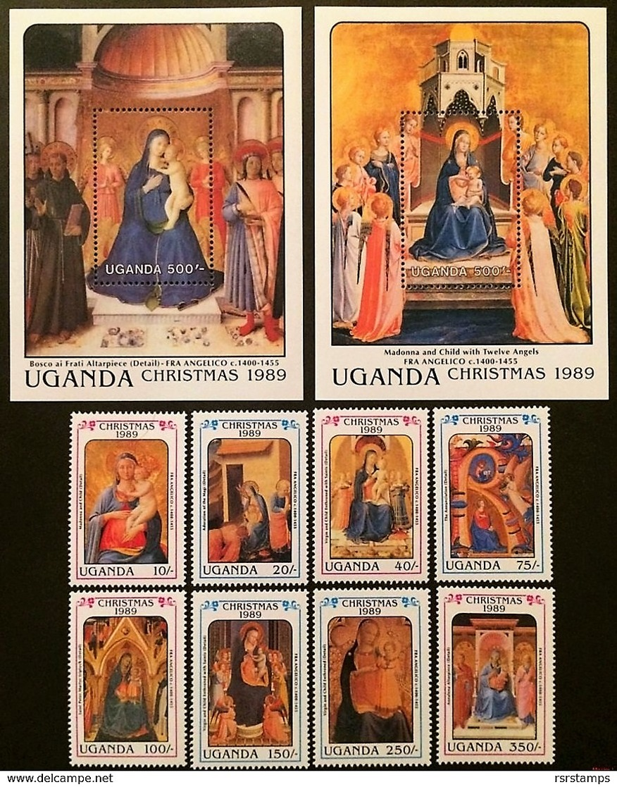 # Uganda 1989**Mi.752-61 Painting- Christmas , MNH  [20;20] - Sonstige & Ohne Zuordnung