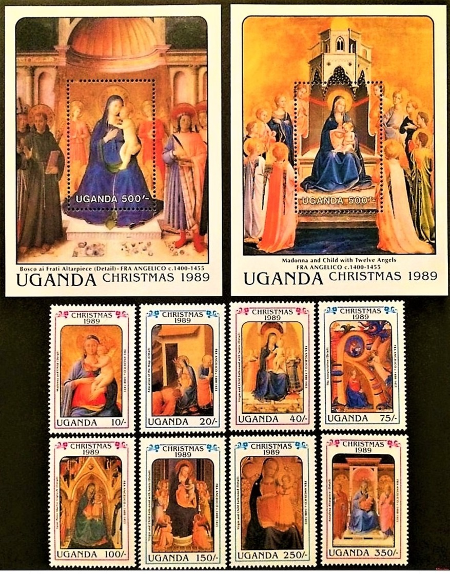 # Uganda 1989**Mi.752-61 Painting- Christmas , MNH  [20;20] - Sonstige & Ohne Zuordnung