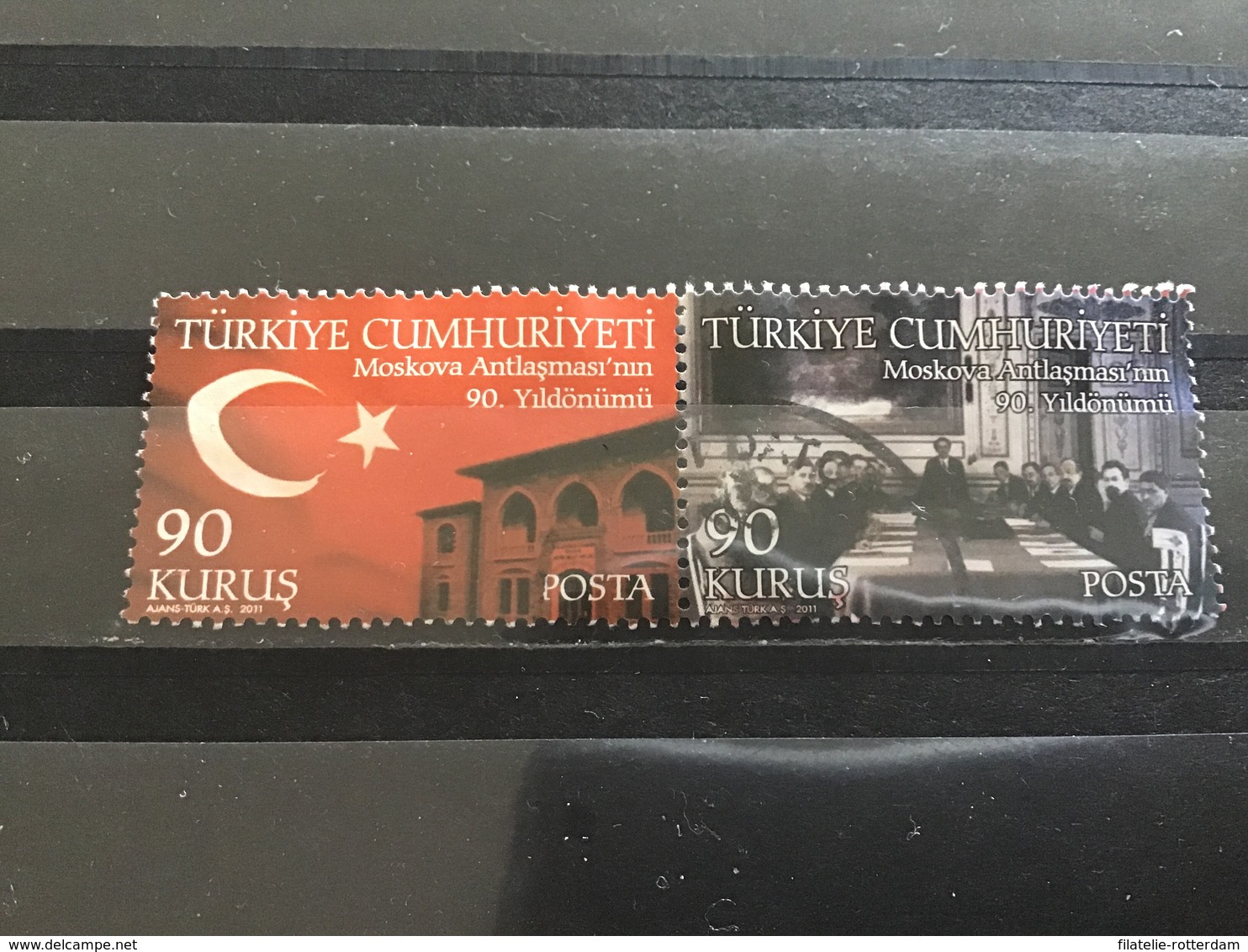 Turkije / Turkey - Complete Set Grensverdrag Moskou (90) 2011 - Gebruikt
