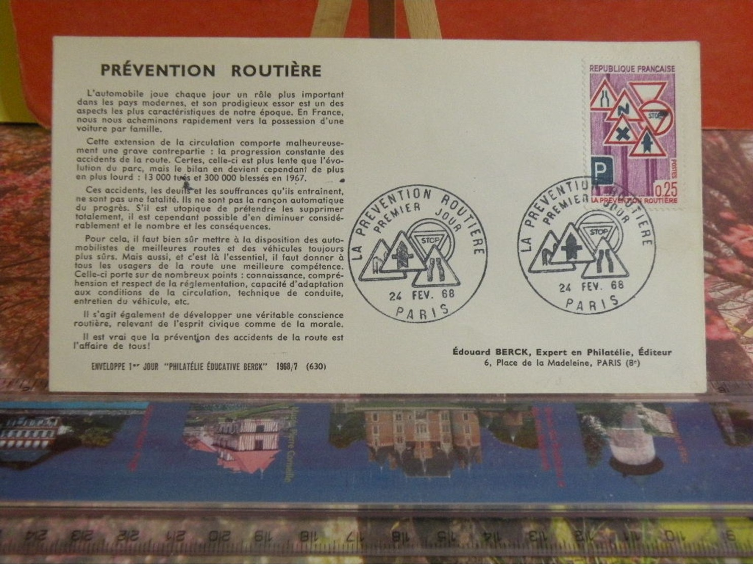 Prévention Routière (75) Paris - 24.2.1968 FDC 1er Jour - Coté 2€ - 1960-1969