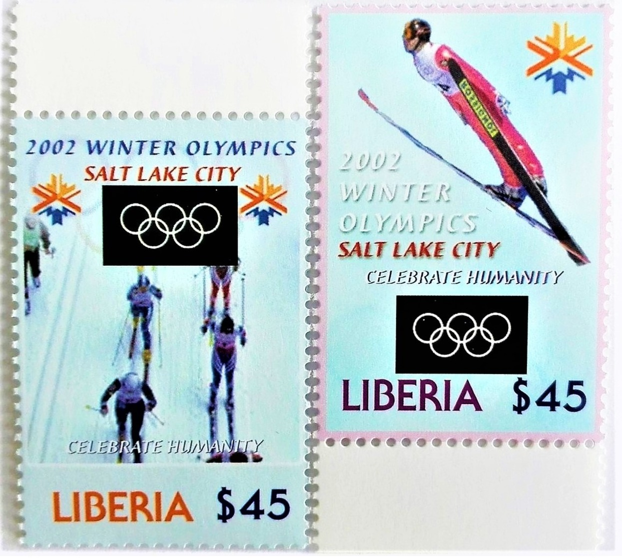 Liberia 2002**Mi.4617-18 Winter Olympics , Salt Lake City , MNH [17;99] - Winter 2002: Salt Lake City