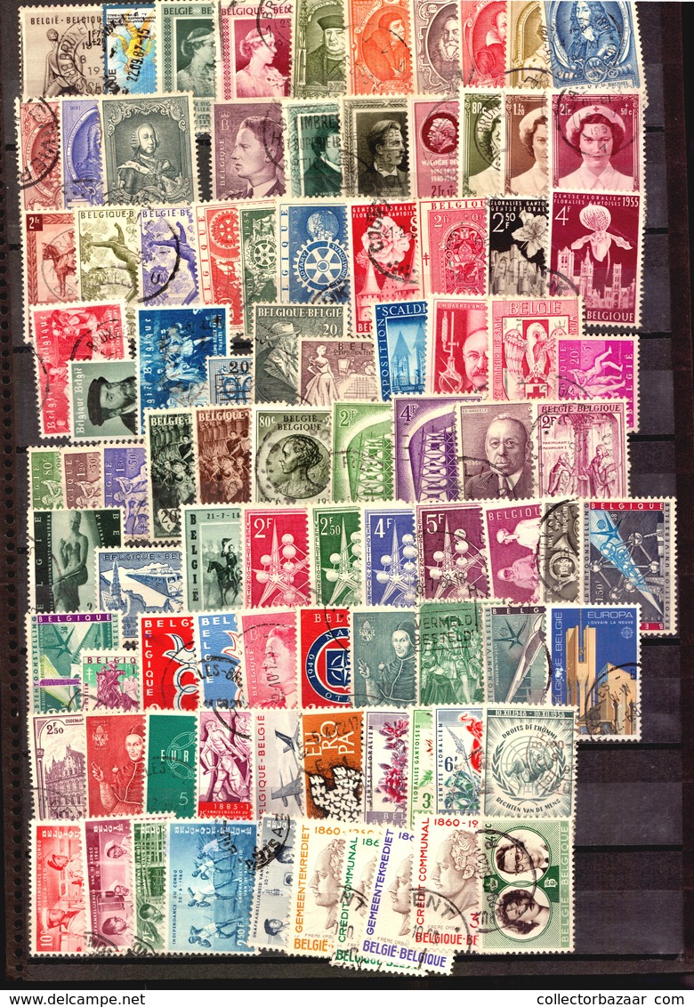 Belgium Belgique 310 O Used Oblitere Timbres Colorful Big Stamps Different Commemoratives 310 Differantes (Zn_118) - Collections