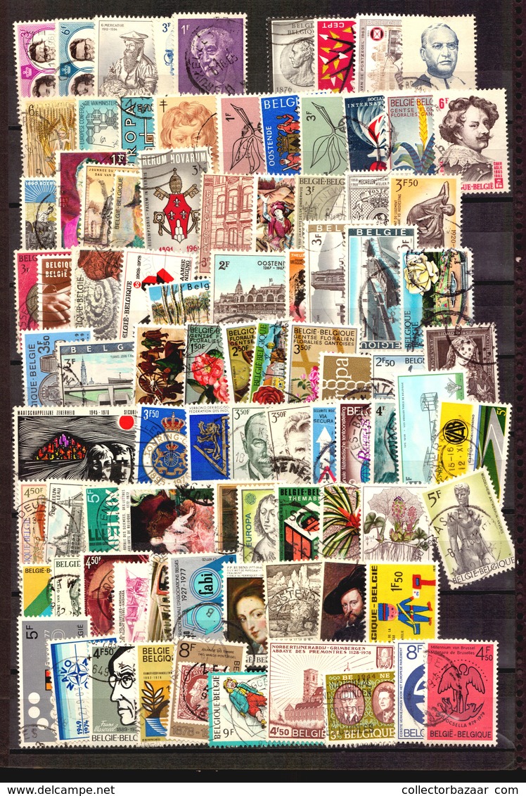 Belgium Belgique 310 O Used Oblitere Timbres Colorful Big Stamps Different Commemoratives 310 Differantes (Zn_118) - Collections