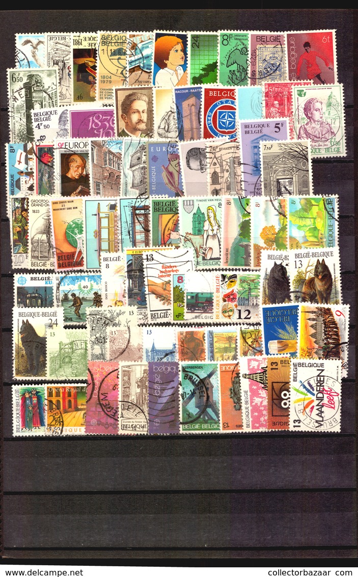 Belgium Belgique 310 O Used Oblitere Timbres Colorful Big Stamps Different Commemoratives 310 Differantes (Zn_118) - Collections