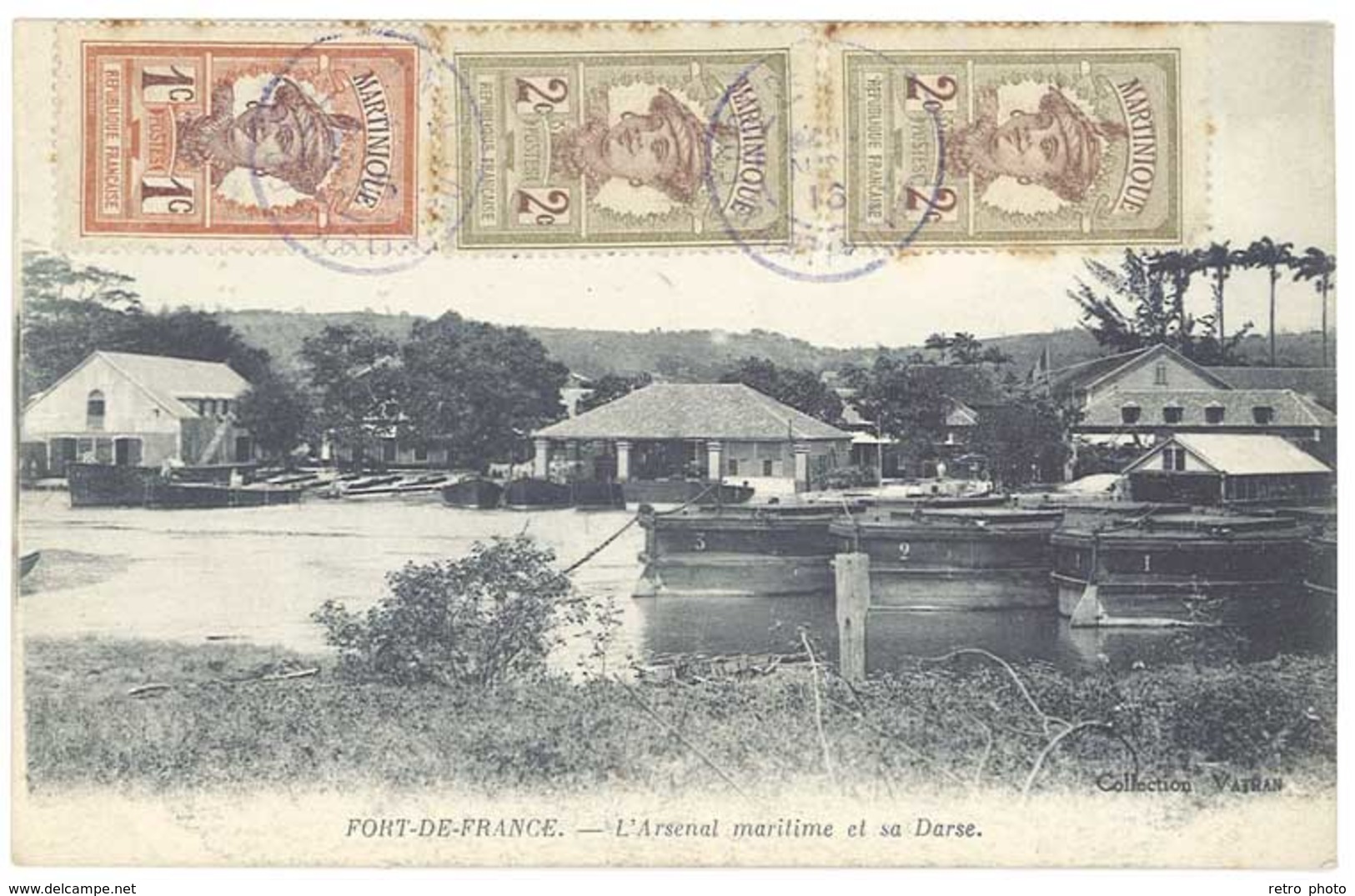 Cpa Martinique - Fort De France - L'arsenal Maritime Et Sa Darse - Fort De France