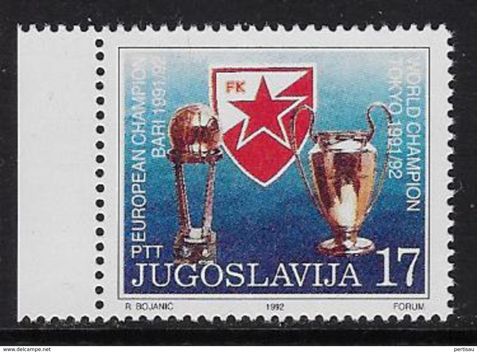 Europa 1992 Rode Ster Belgrado - Neufs