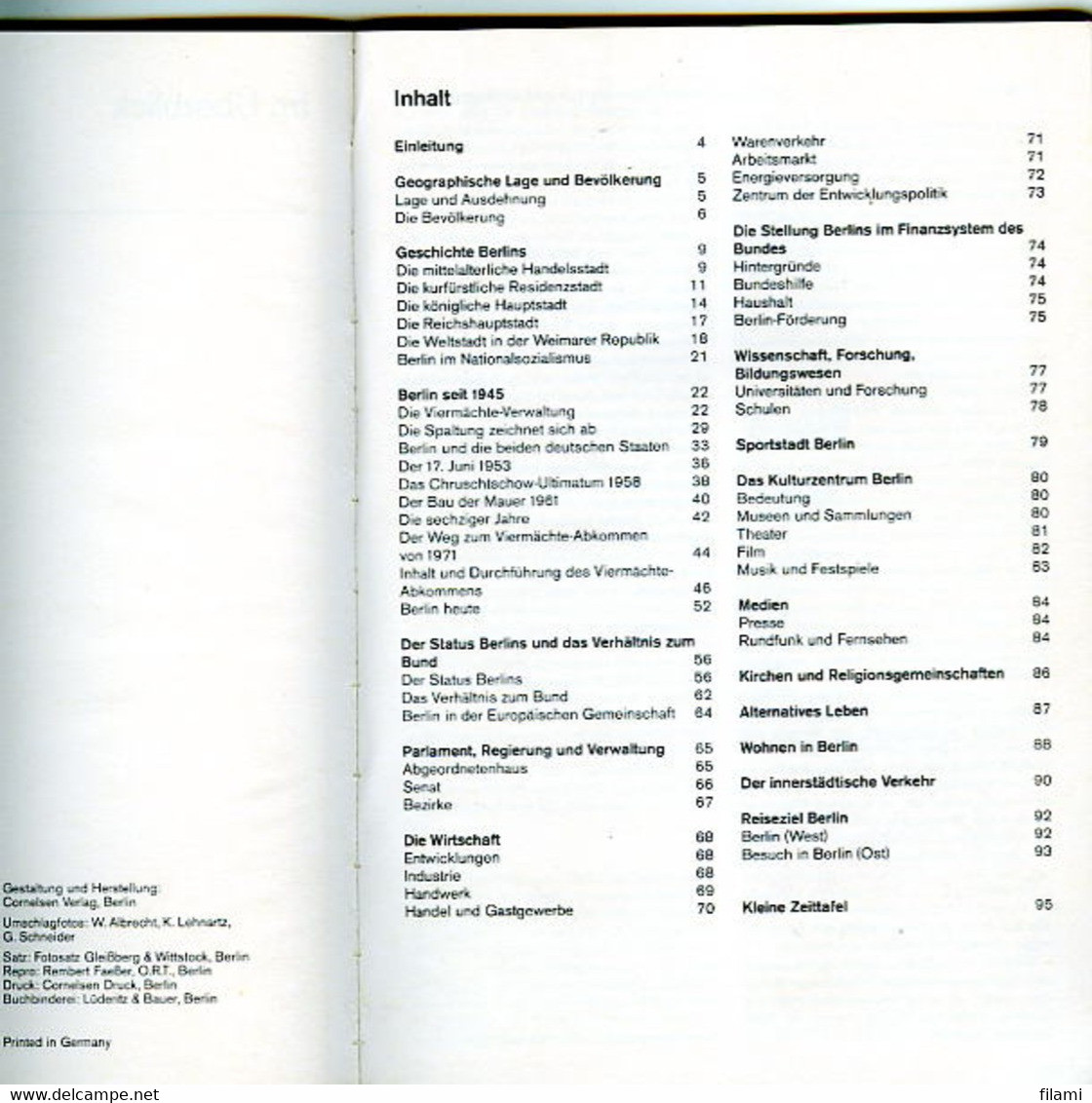 Berlin,Im Überblick,informationszentrum Berlin 1989,geographie,histoire,culture, Livre Touristique - Berlin