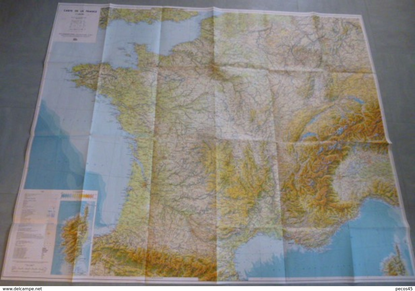 Carte I.G.N. : FRANCE - 1 / 1 000 000ème - 1971. - Cartes Géographiques