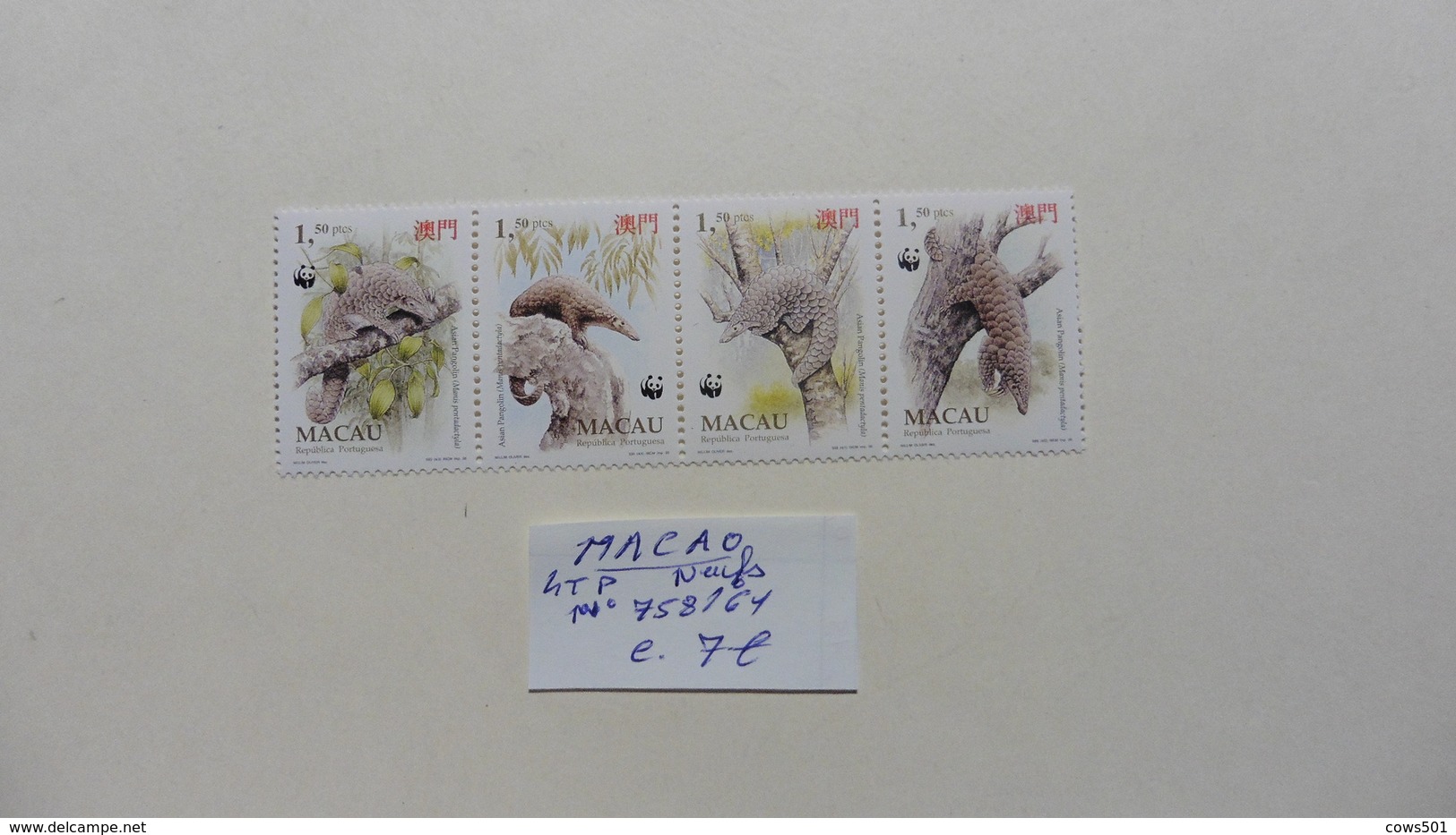 Asie :Macao : 4 Timbres Neufs N° 758/61 - Collezioni & Lotti