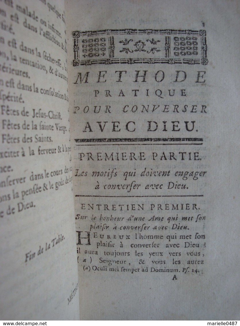 Antoine Franc - Methode Pour Converser Avec Dieu. - 1701-1800