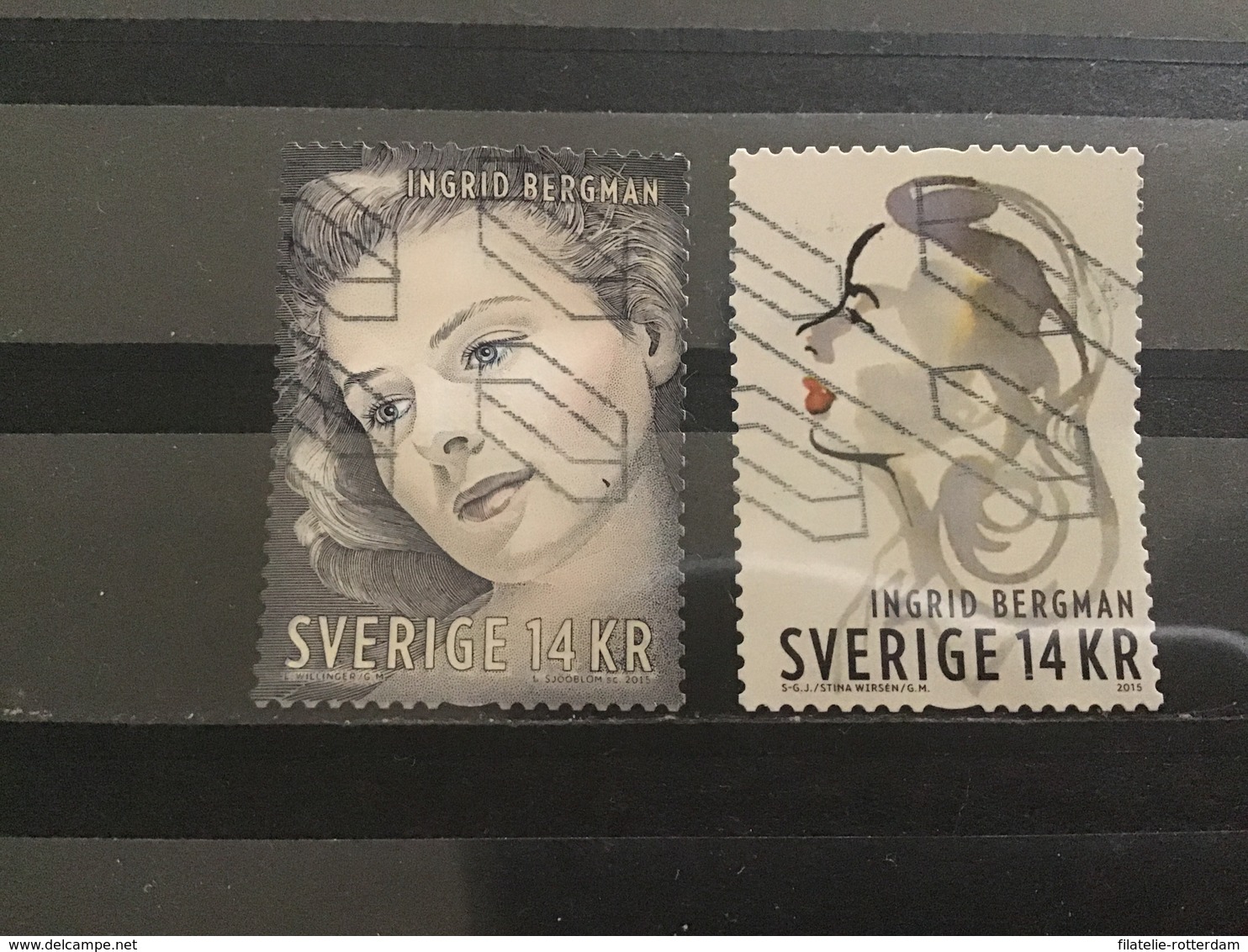 Zweden / Sweden - Complete Set Ingrid Bergman 2015 - Gebruikt