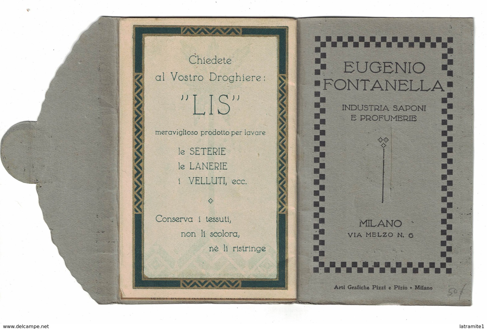 CALENDARIETTO ALMANACCO  FONTANELLA MILANO 1924  TUTANKAMEN  Illustratore CODOGNATO - Autres & Non Classés