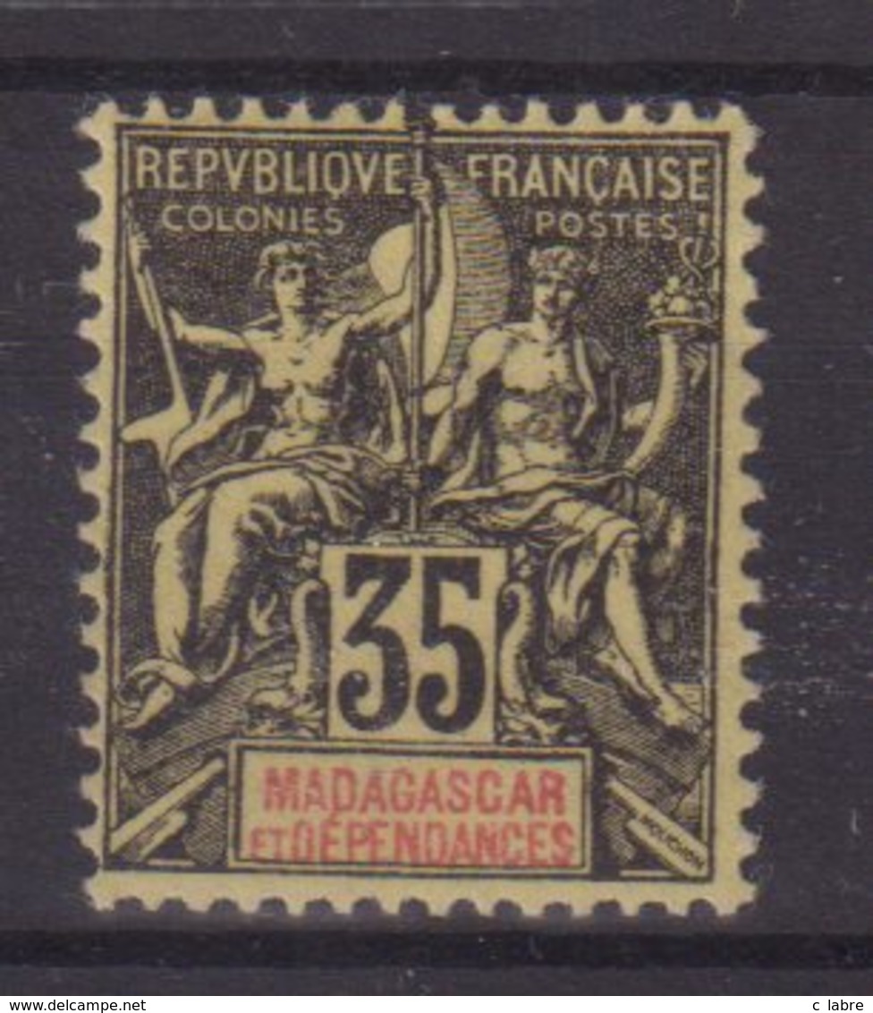 MADAGASCAR :  N° 46 * . TB . 1900/06 . - Neufs