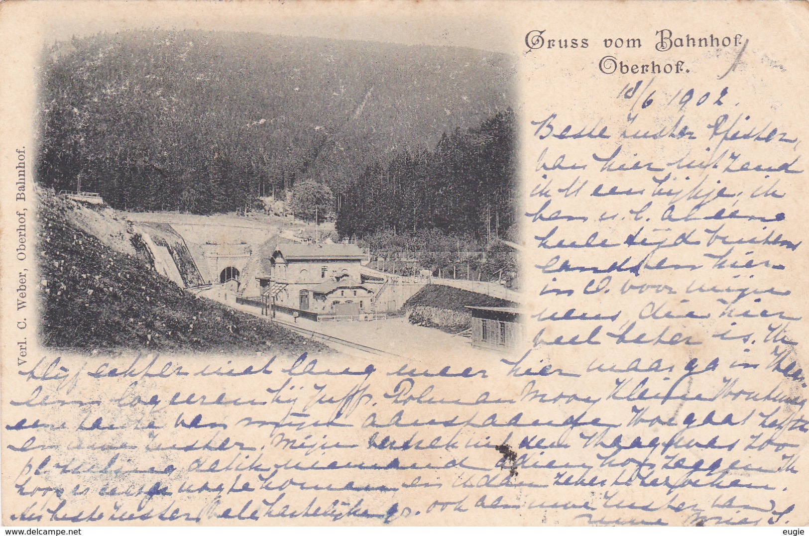 917/ Gruss Vom Bahnhof Oberhof, 1902 - Oberhof