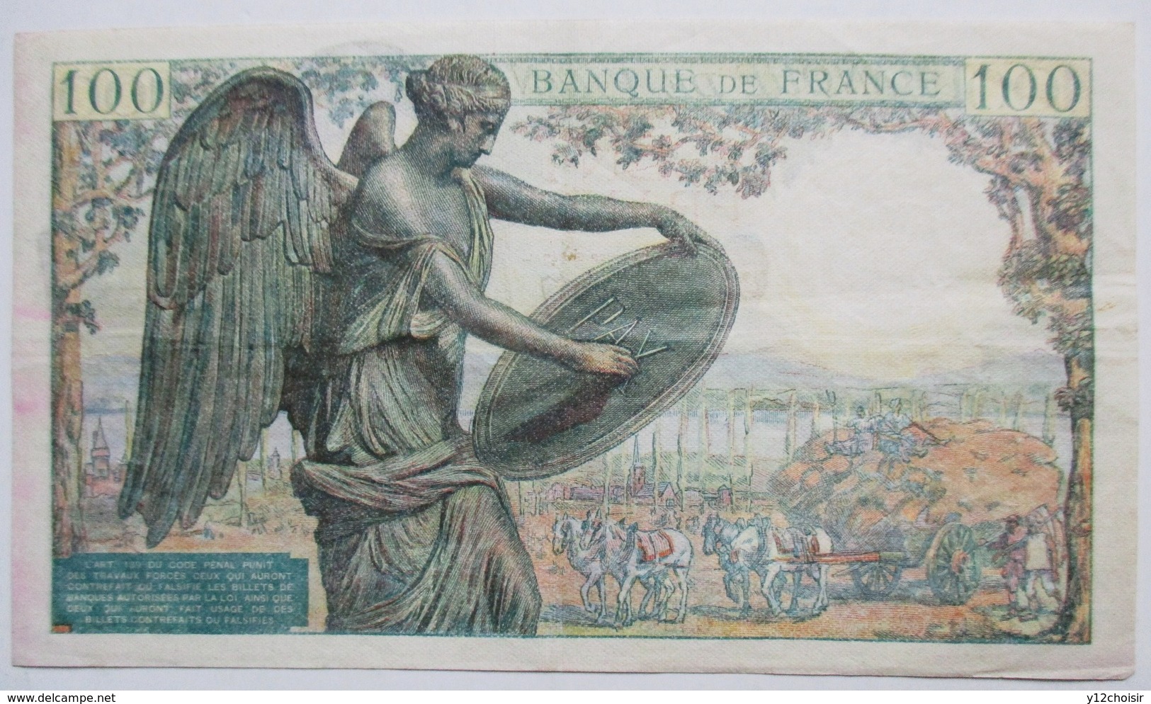 BILLET BANQUE DE FRANCE 100 FRANCS 1942 DESCARTES  97340 L.3 - 100 F 1942-1944 ''Descartes''