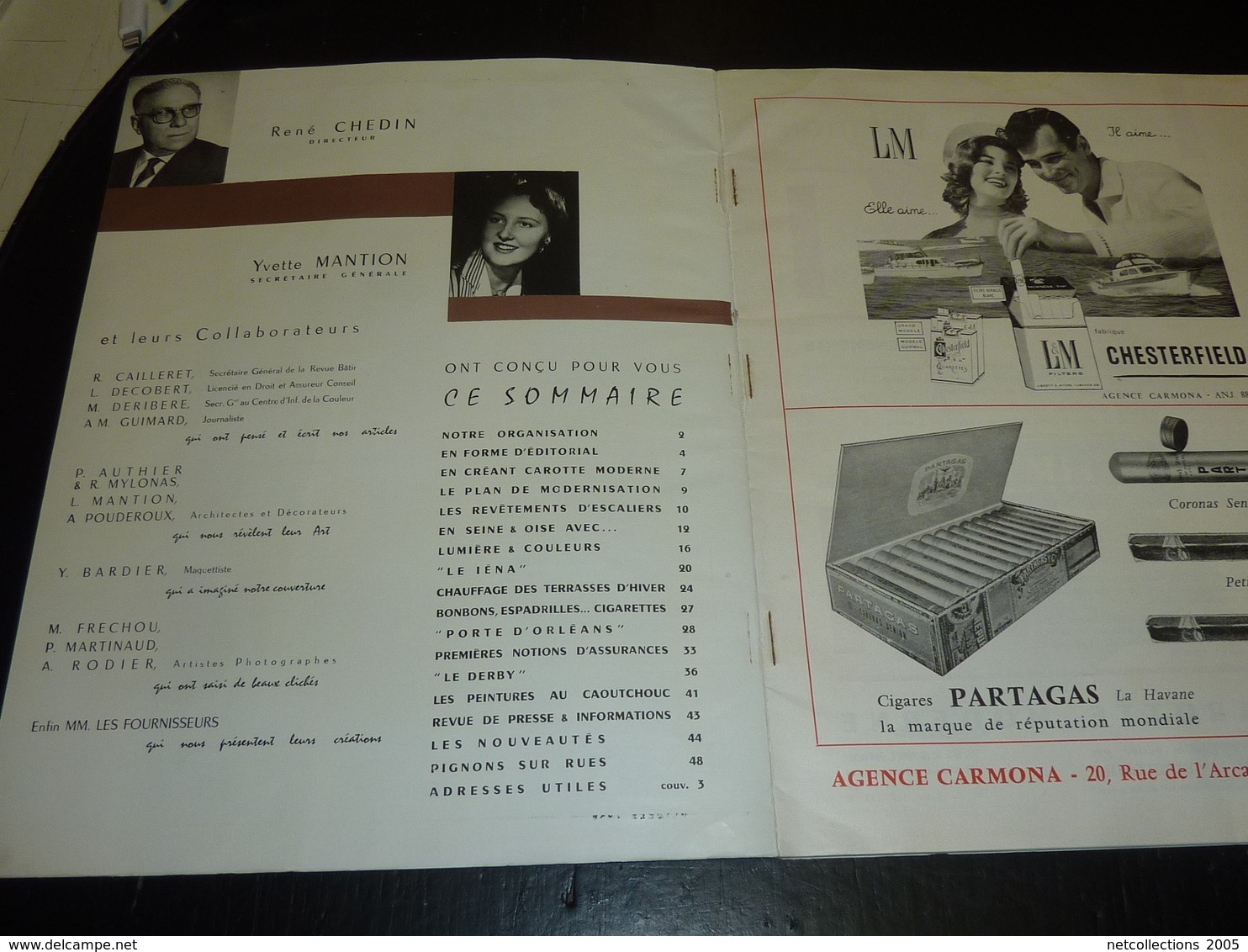 LA REVUE DES DEBITS DE TABACS N°1 OCTOBRE 1958 CAROTTE MODERNE + DEPLIANT CIGARETTE GITANE GAULOISE PHILIP MORRIS (AD) - Literatur