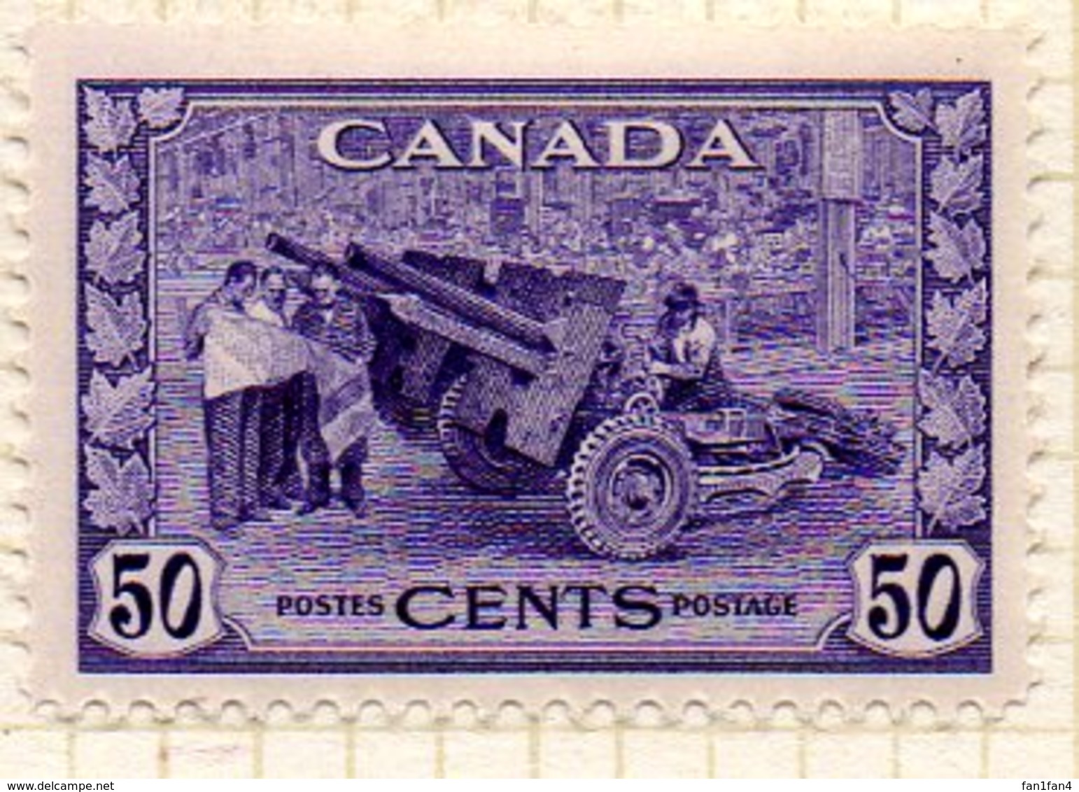 AMERIQUE - CANADA - (Dominion) - 1943-48 - N° 217 - 50 C. Violet - (Ecole De La Pièce) - Neufs