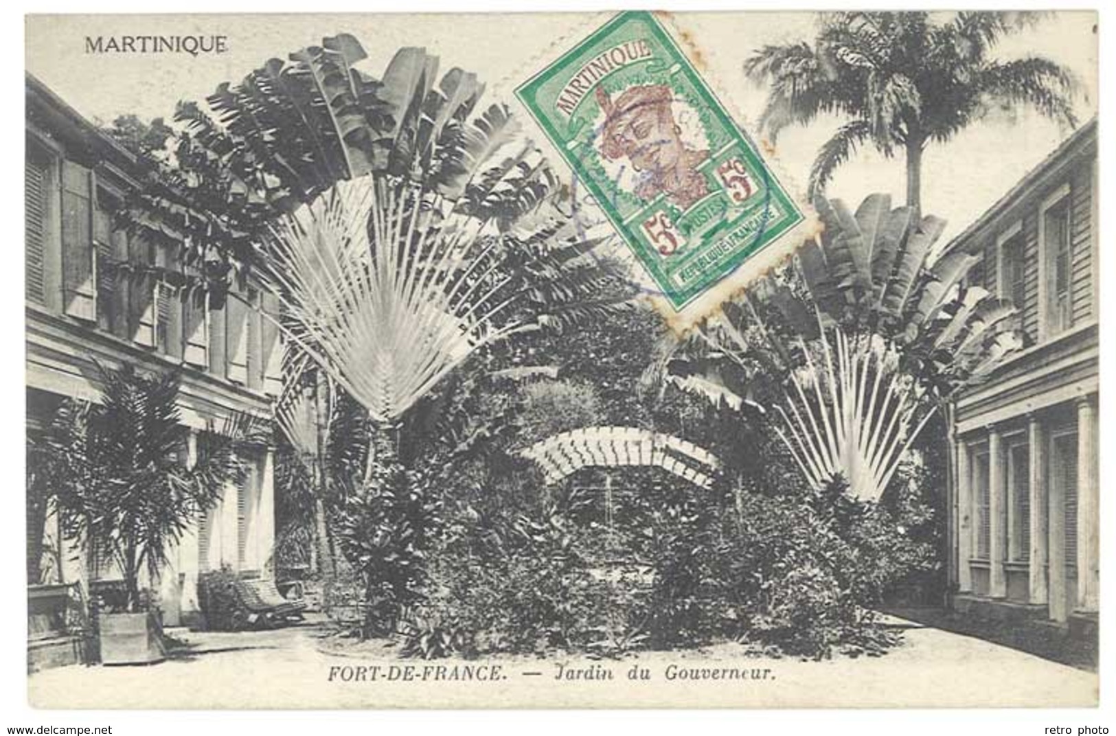 Cpa Martinique - Fort De France - Jardin Du Gouverneur - Fort De France