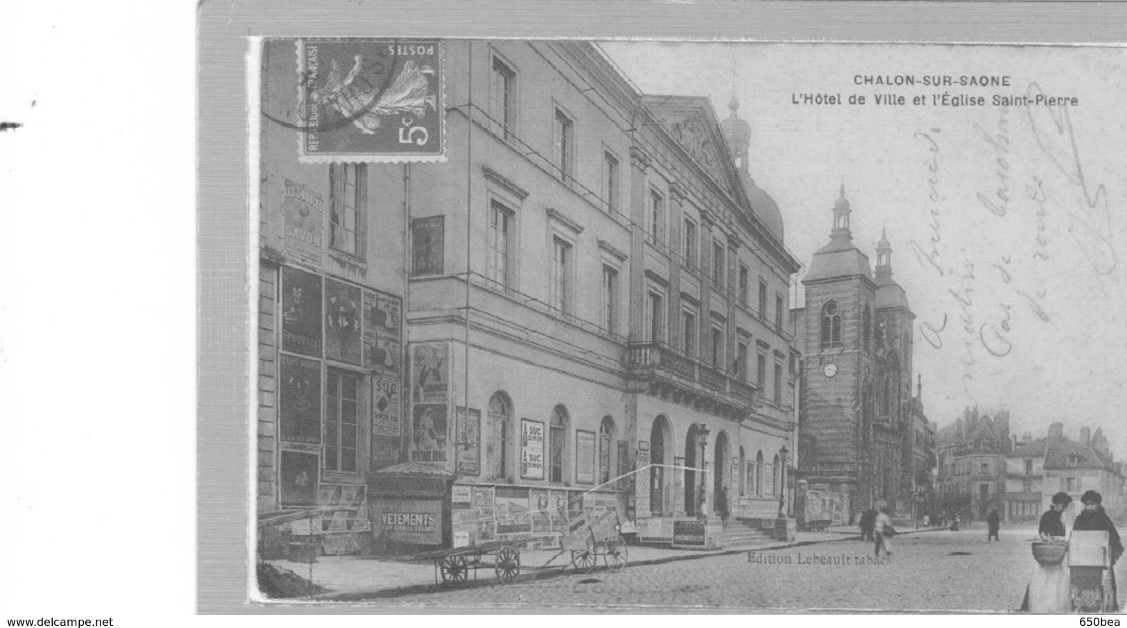 Chalon Sur Saône.L'Hotel De Ville Et L'Eglise St Pierre - Chalon Sur Saone