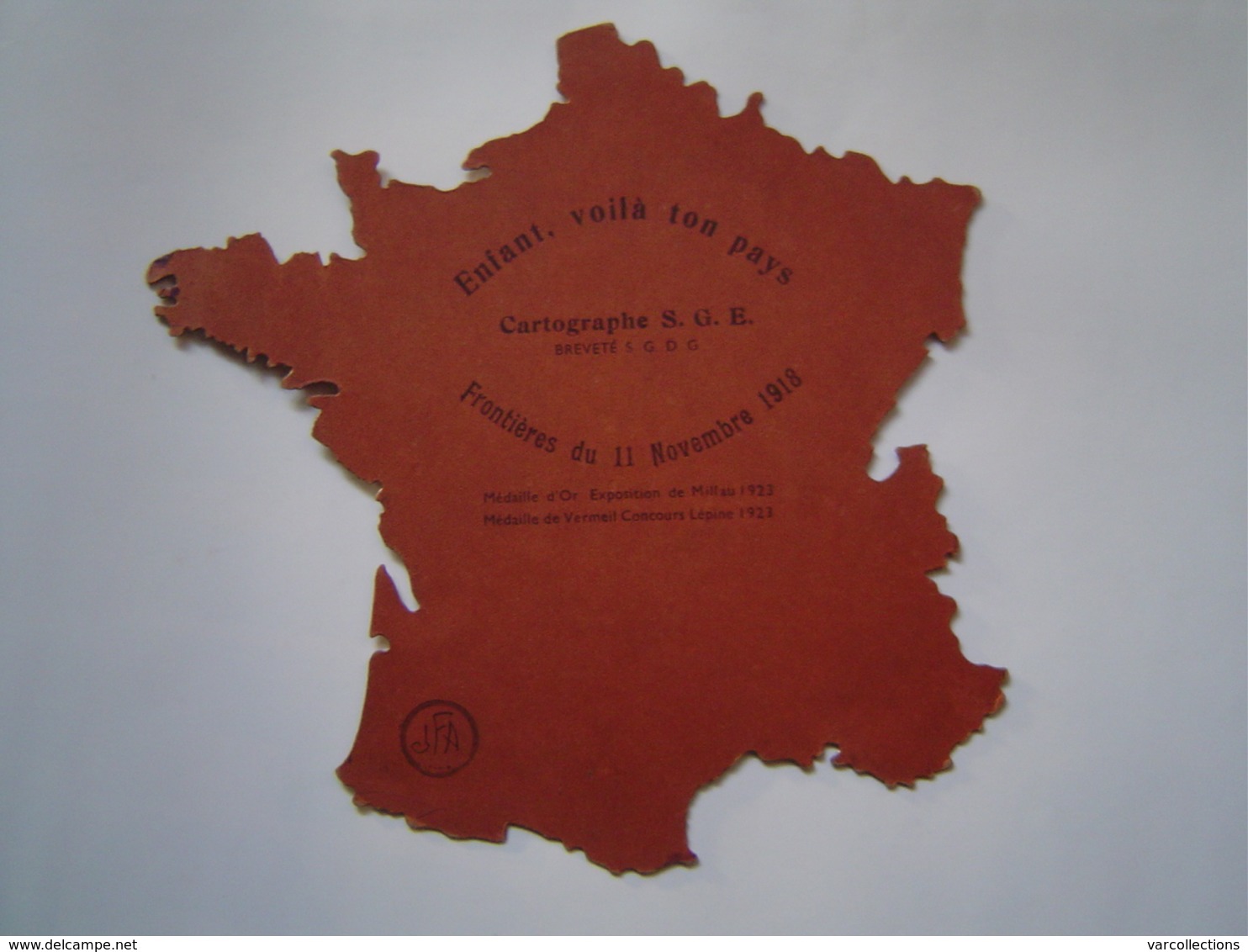 ECOLE : CARTE DE FRANCE En Découpis / ENFANT VOILA TON PAYS / Concours LEPINE 1923 - Sammlungen