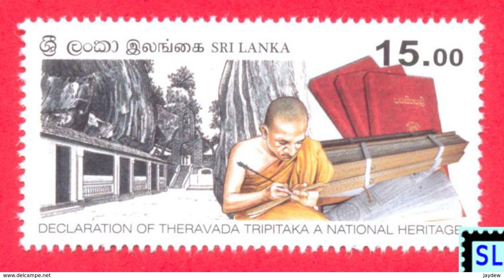 Sri Lanka Stamps 2019, Theravada Tripitaka, Buddha, Buddhism, MNH - Sri Lanka (Ceylon) (1948-...)