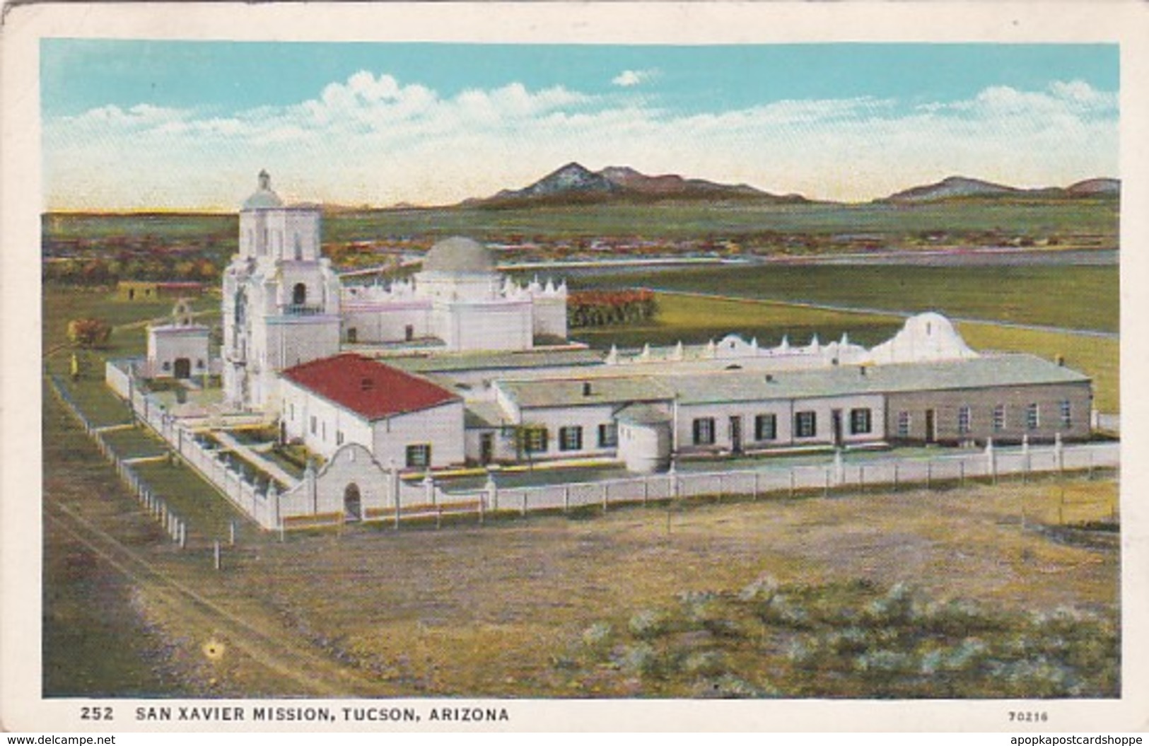 Arizona Tucson San Xavier Mission Curteich - Tucson