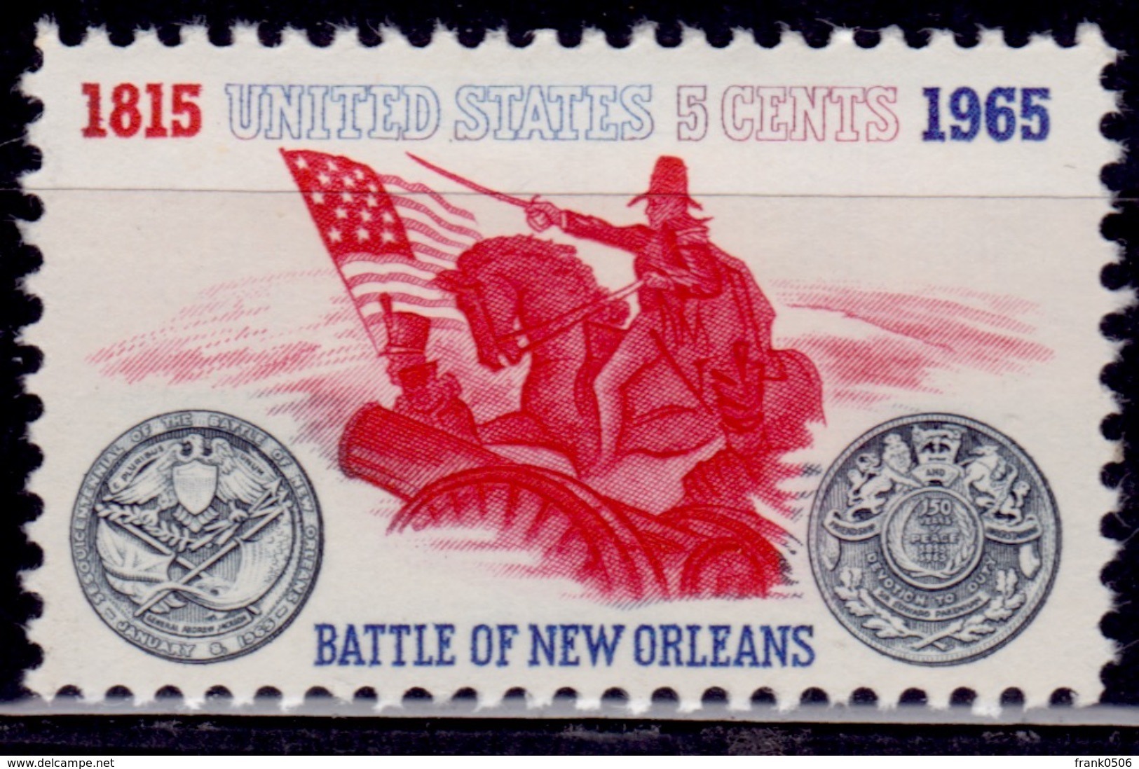 United States, 1965, Battle Of New Orleans, 5c, Sc#1261, MNH - Unused Stamps