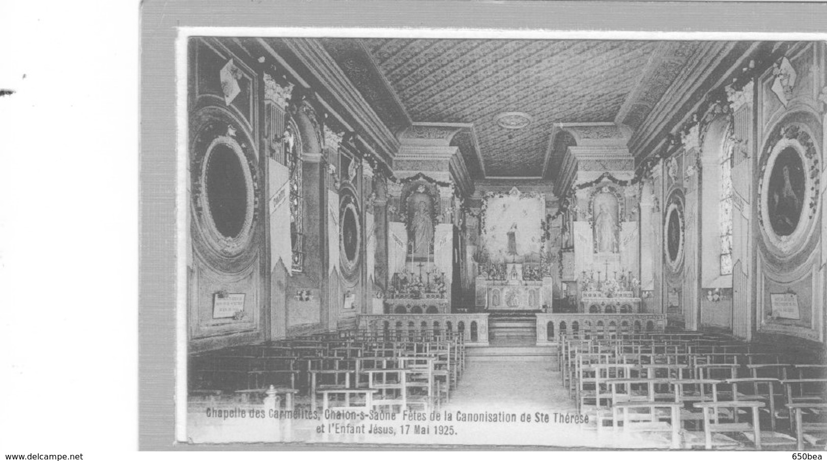 Chalon Sur Saône.Chapelle Des Carmélites.Fête De La Canonisation De Ste Thérèse Et L'Enfant Jésus.17 Mai 1925 - Chalon Sur Saone