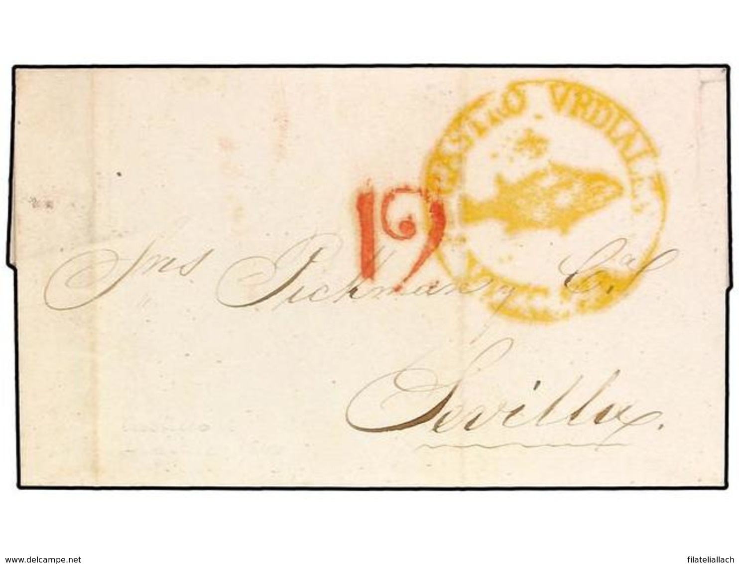 SPAIN: PREPHILATELIC MARKS  DP11 VIZCAYA - ...-1850 Prefilatelia