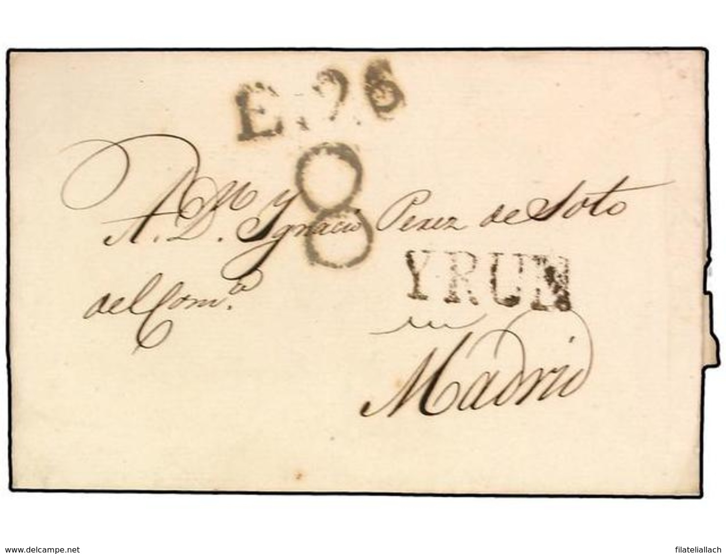 SPAIN: PREPHILATELIC MARKS  DP11 VIZCAYA - ...-1850 Vorphilatelie