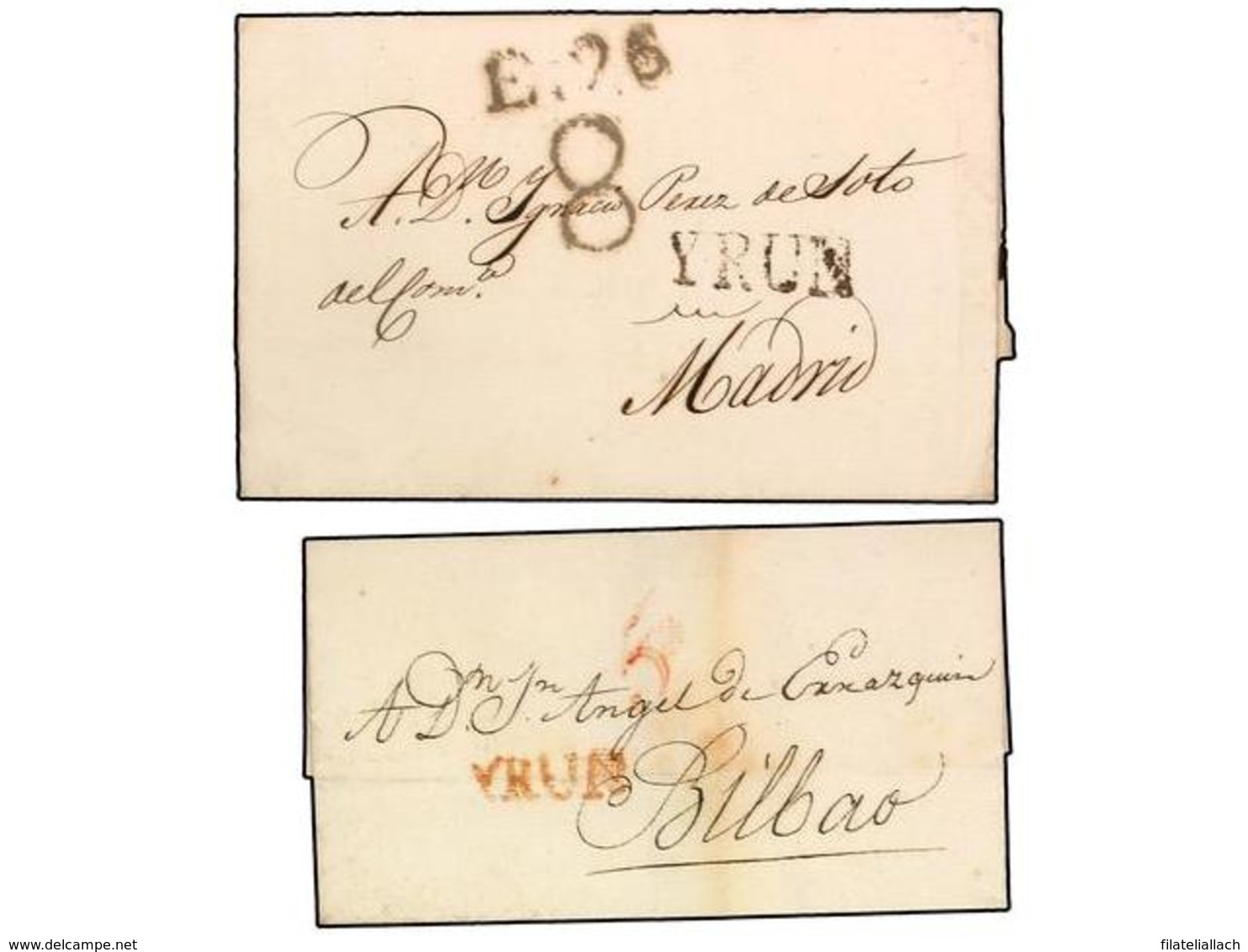 SPAIN: PREPHILATELIC MARKS  DP11 VIZCAYA - ...-1850 Vorphilatelie