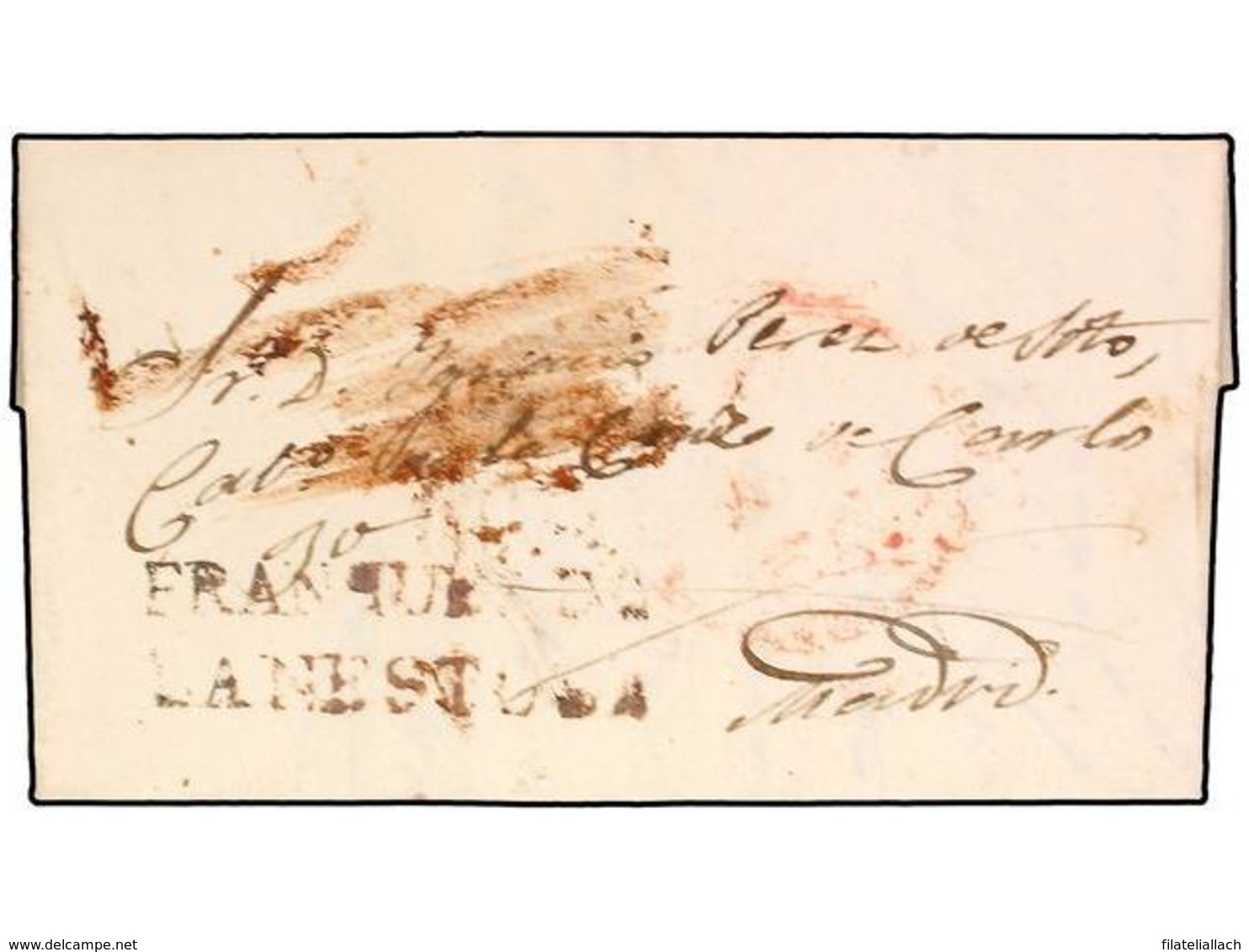 SPAIN: PREPHILATELIC MARKS  DP11 VIZCAYA - ...-1850 Voorfilatelie