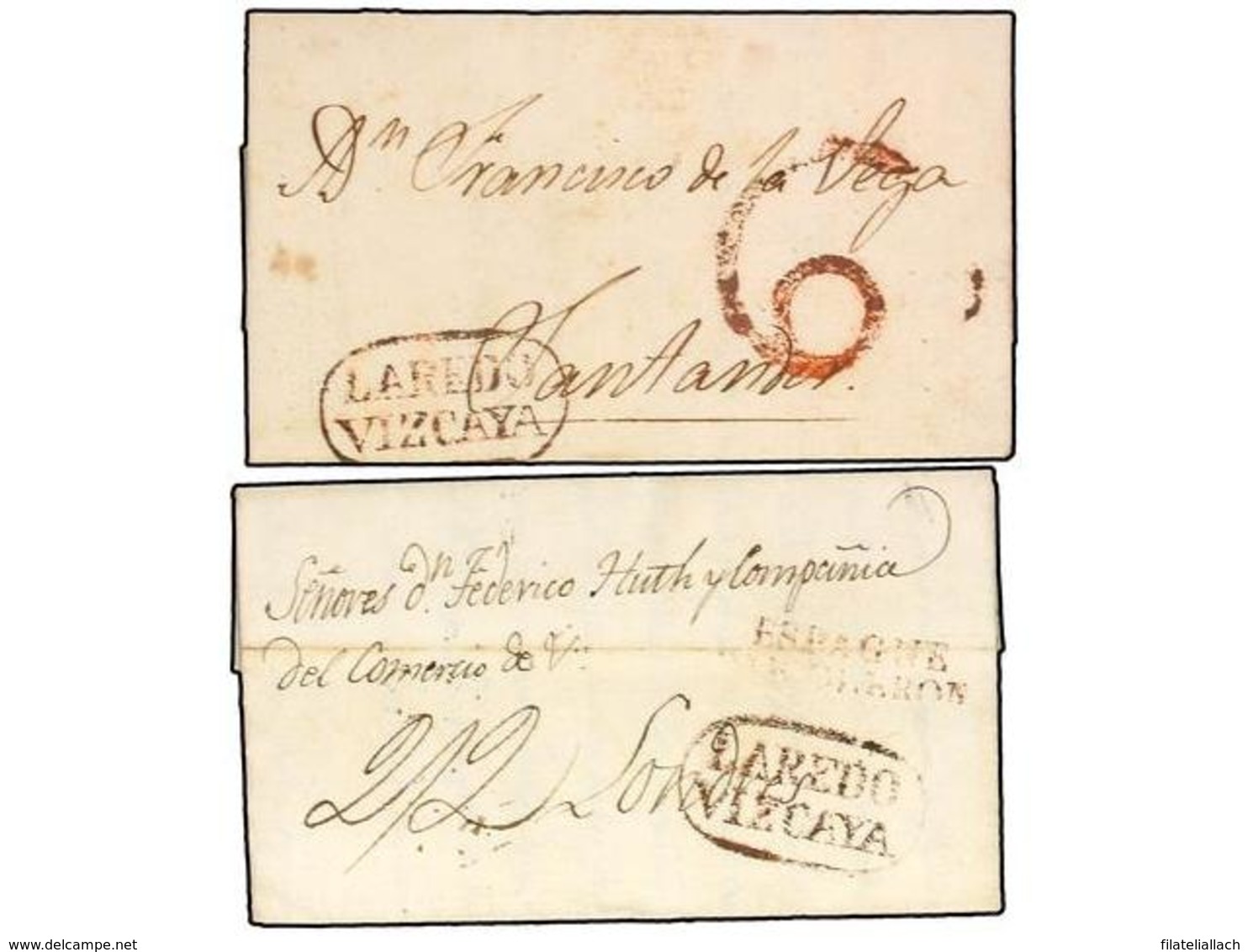 SPAIN: PREPHILATELIC MARKS  DP11 VIZCAYA - ...-1850 Prephilately