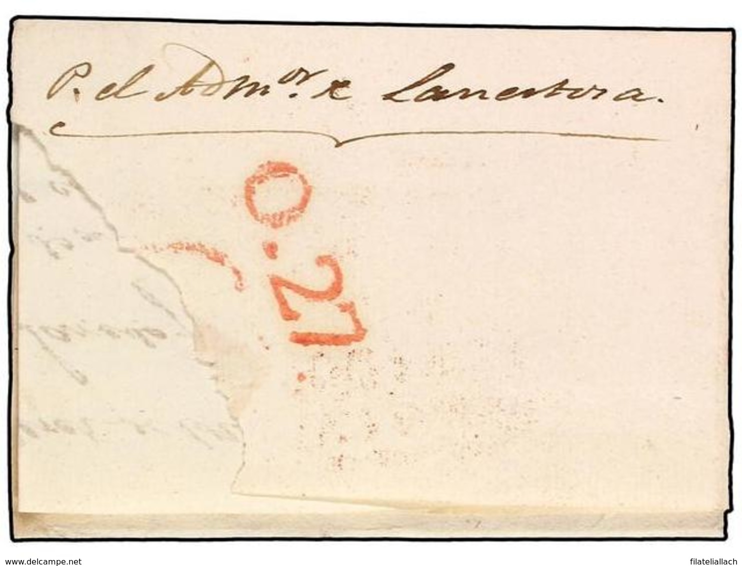 SPAIN: PREPHILATELIC MARKS  DP11 VIZCAYA - ...-1850 Prefilatelia