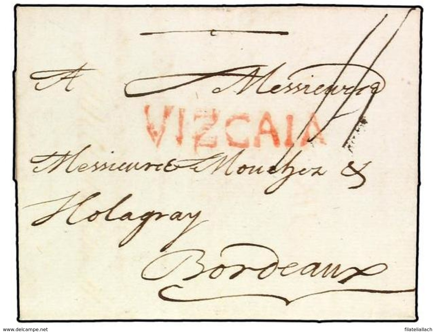 SPAIN: PREPHILATELIC MARKS  DP11 VIZCAYA - ...-1850 Prefilatelia