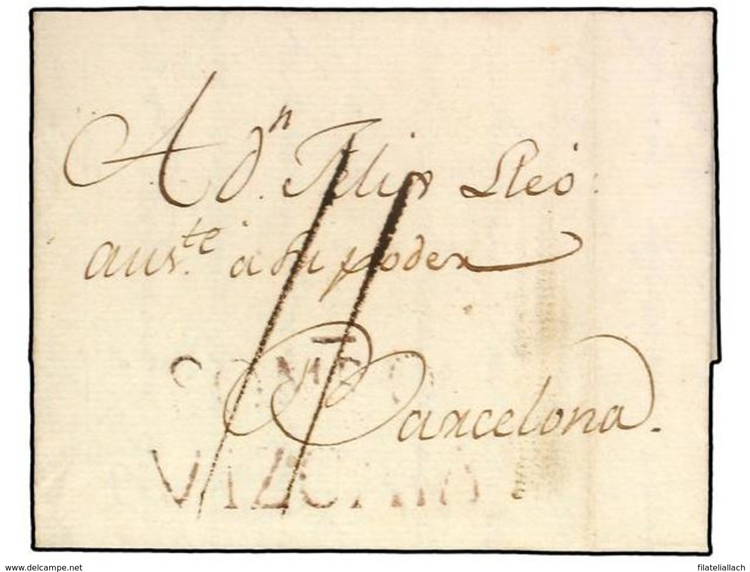 SPAIN: PREPHILATELIC MARKS  DP11 VIZCAYA - ...-1850 Prephilately