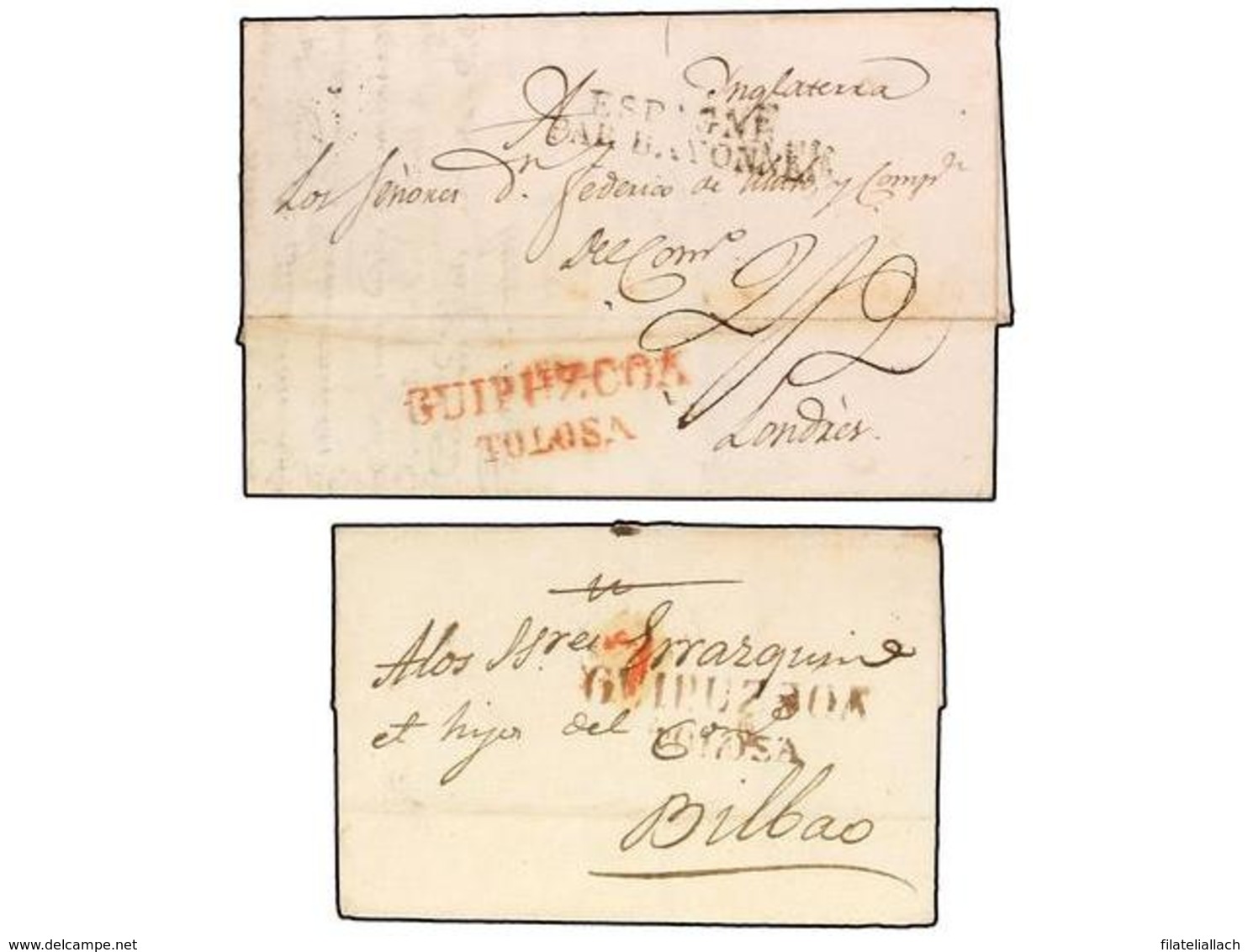 SPAIN: PREPHILATELIC MARKS  DP11 VIZCAYA - ...-1850 Prephilately