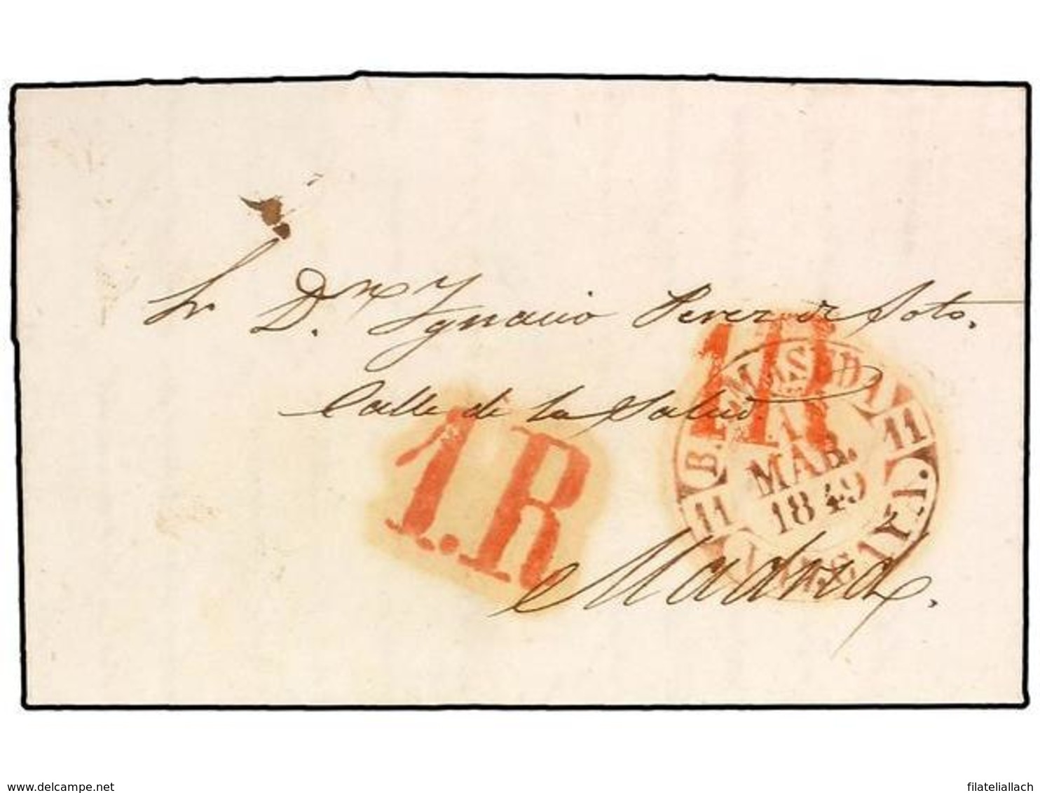 SPAIN: PREPHILATELIC MARKS  DP11 VIZCAYA - ...-1850 Prefilatelia