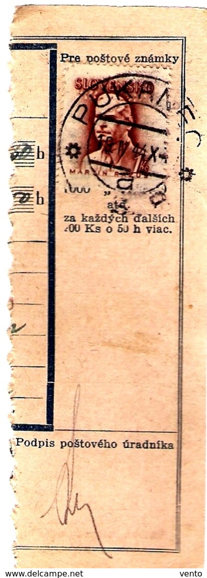 Slovakia 1944 Parcel From Pukanec ... Ak136 - Lettres & Documents