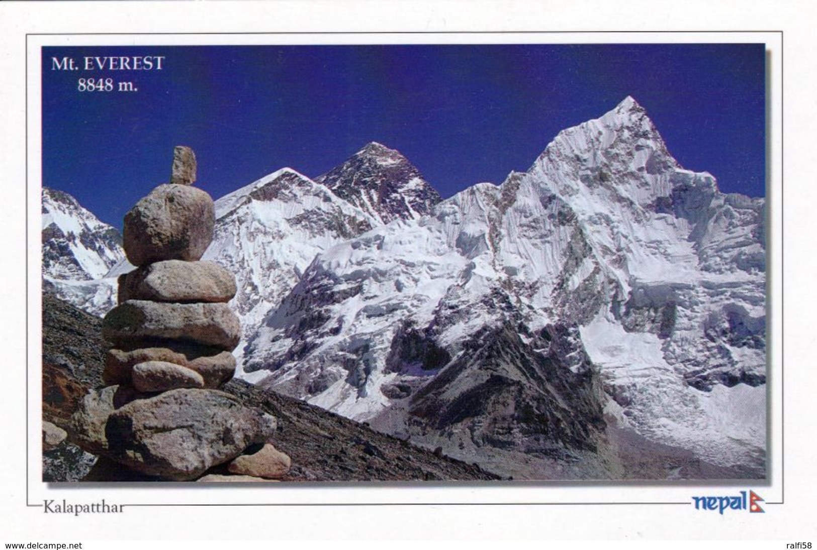 1 AK Nepal * Der Mount Everest - Blick Vom Berg Kala Patthar 5545 M Zum Mount Everest 8848 M - Népal