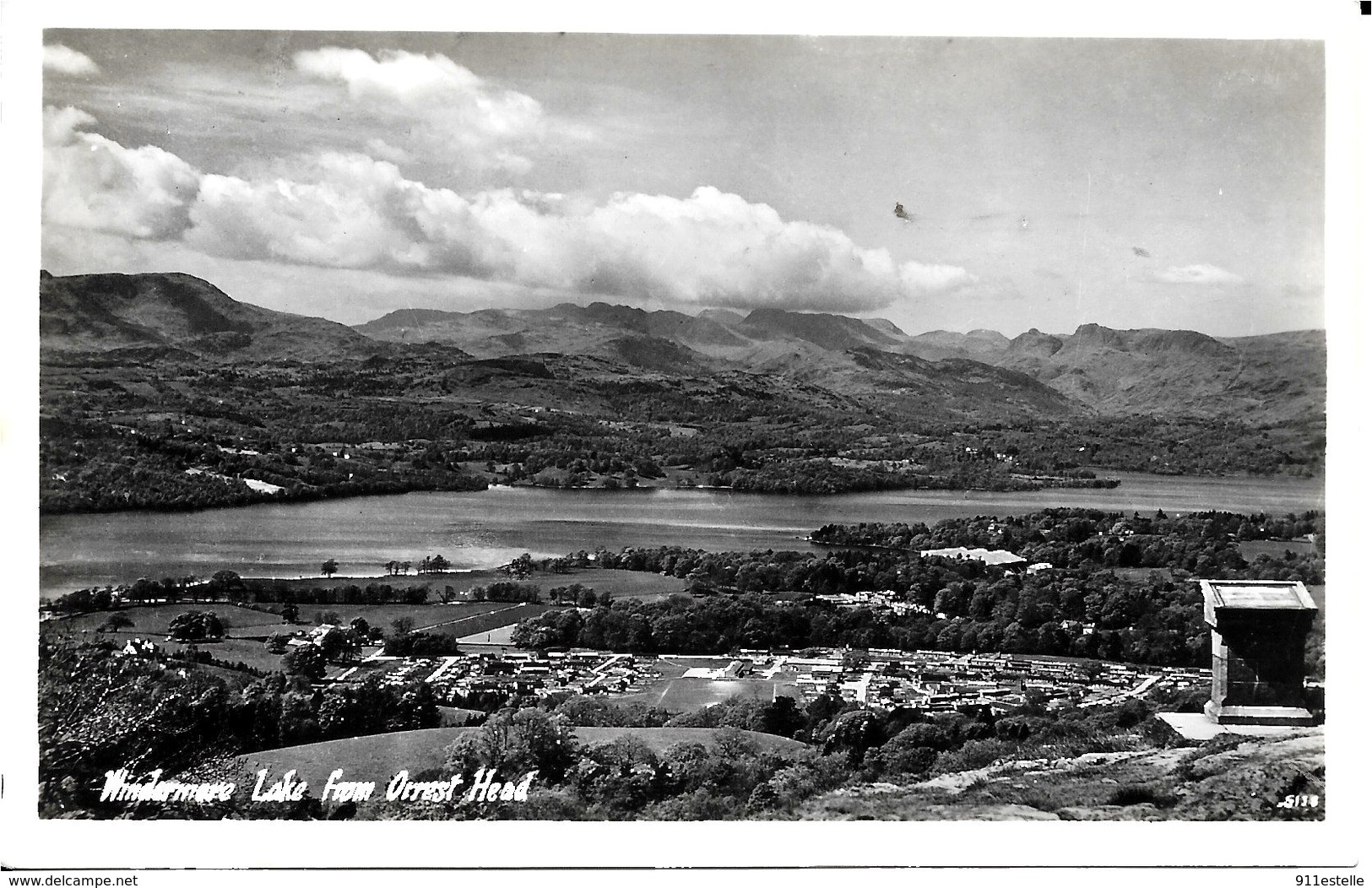 Angleterre   WINDERMERE  LAKE  FROM  ORREST HEAD - Autres & Non Classés