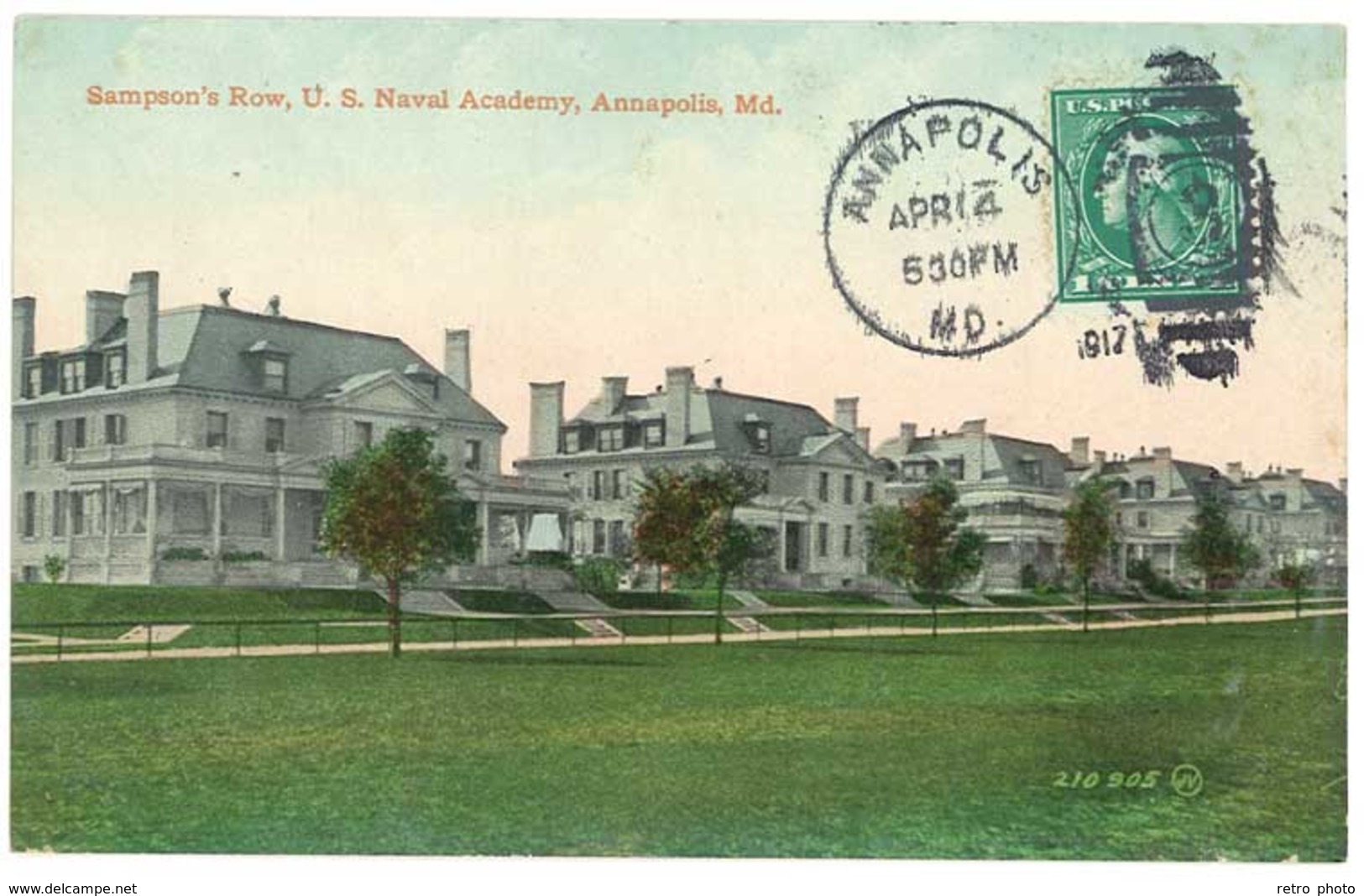 Cpa Etats-Unis / Usa - Annapolis - Sampson's Row, U.S. Naval Academy - Annapolis