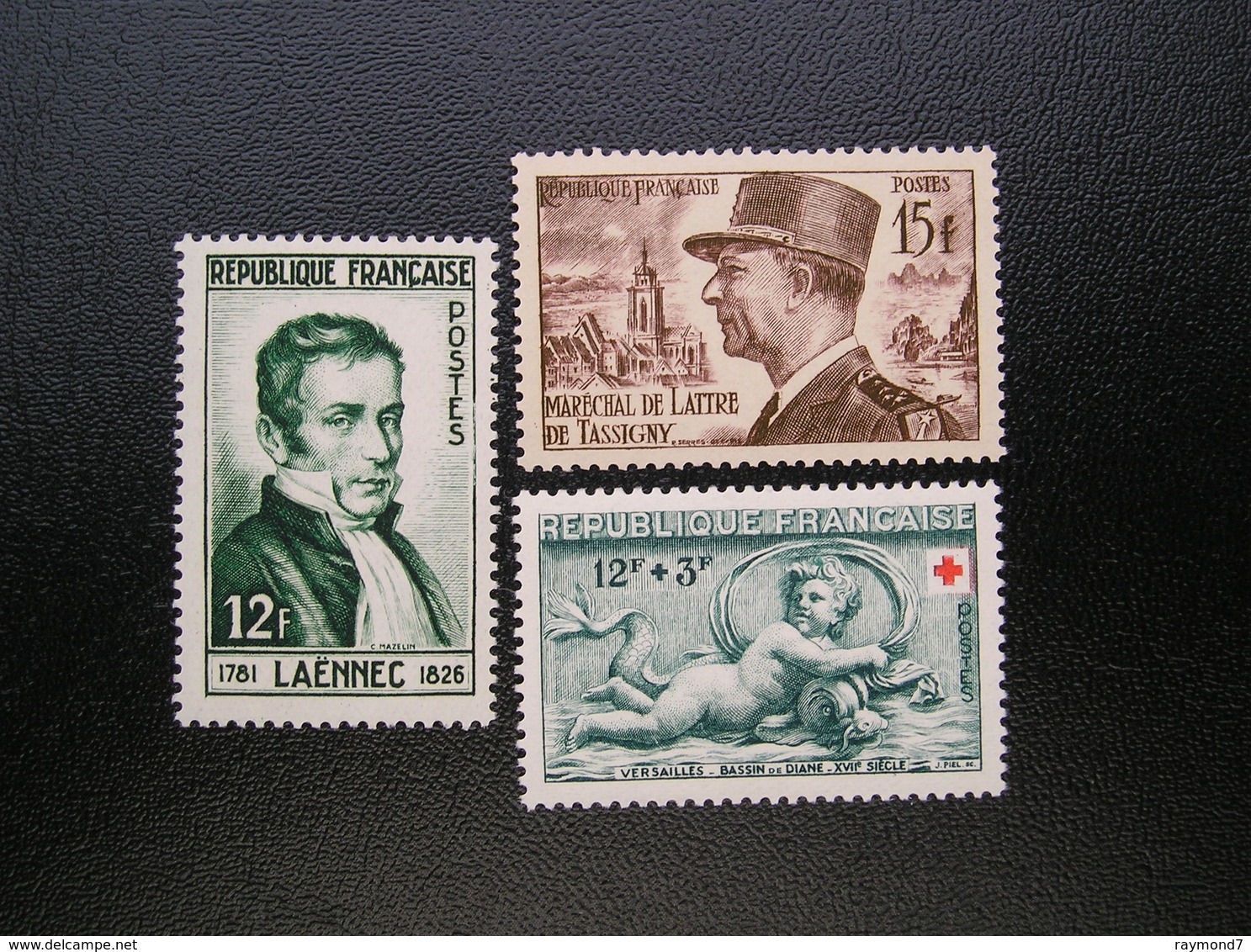 Lot De 3 Timbres Personnalités Et Croix Rouge   NEUF** - Andere & Zonder Classificatie