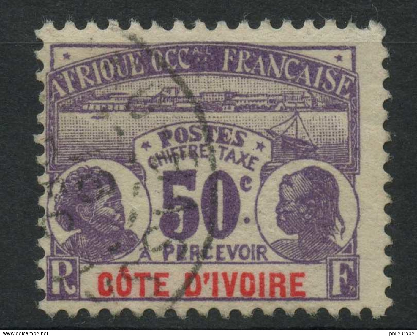 Cote D'ivoire (1906) Taxe N 6 (o) - Used Stamps