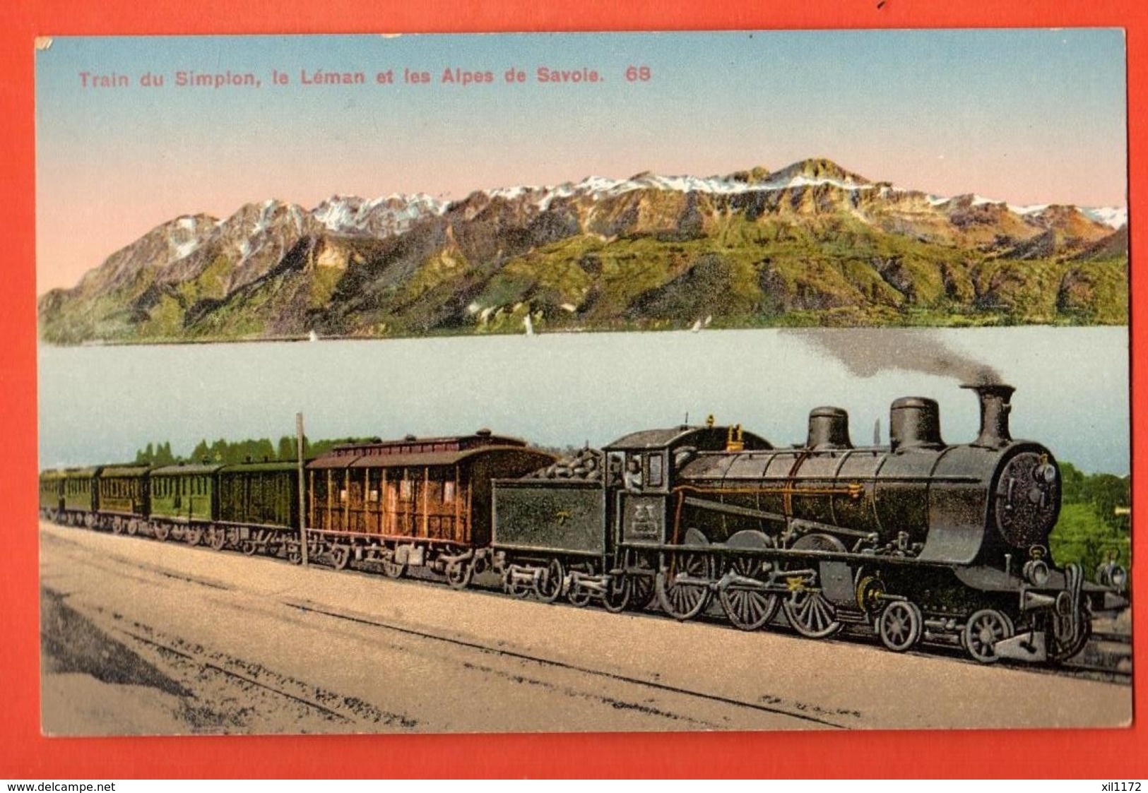 VAH-21 Train à Vapeur Du Simplon Et Alpes De Savoie, Léman. Non Circulé. Burgy - Simplon